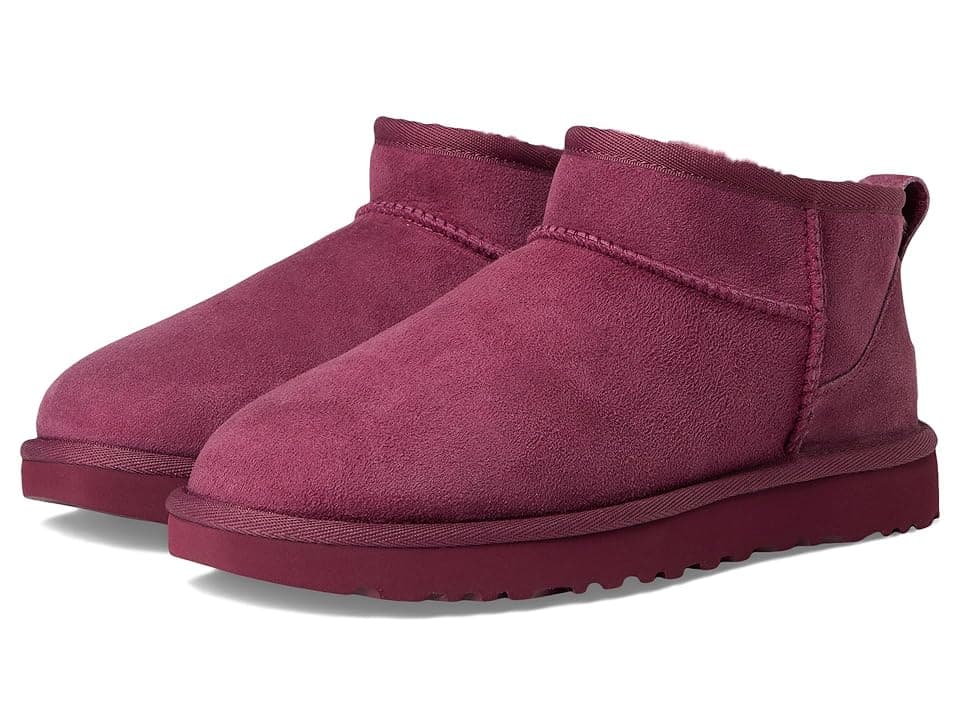 UGG Classic Ultra Mini Women's Shoes Burnt Magenta : 7 B - Medium, Sheepskin