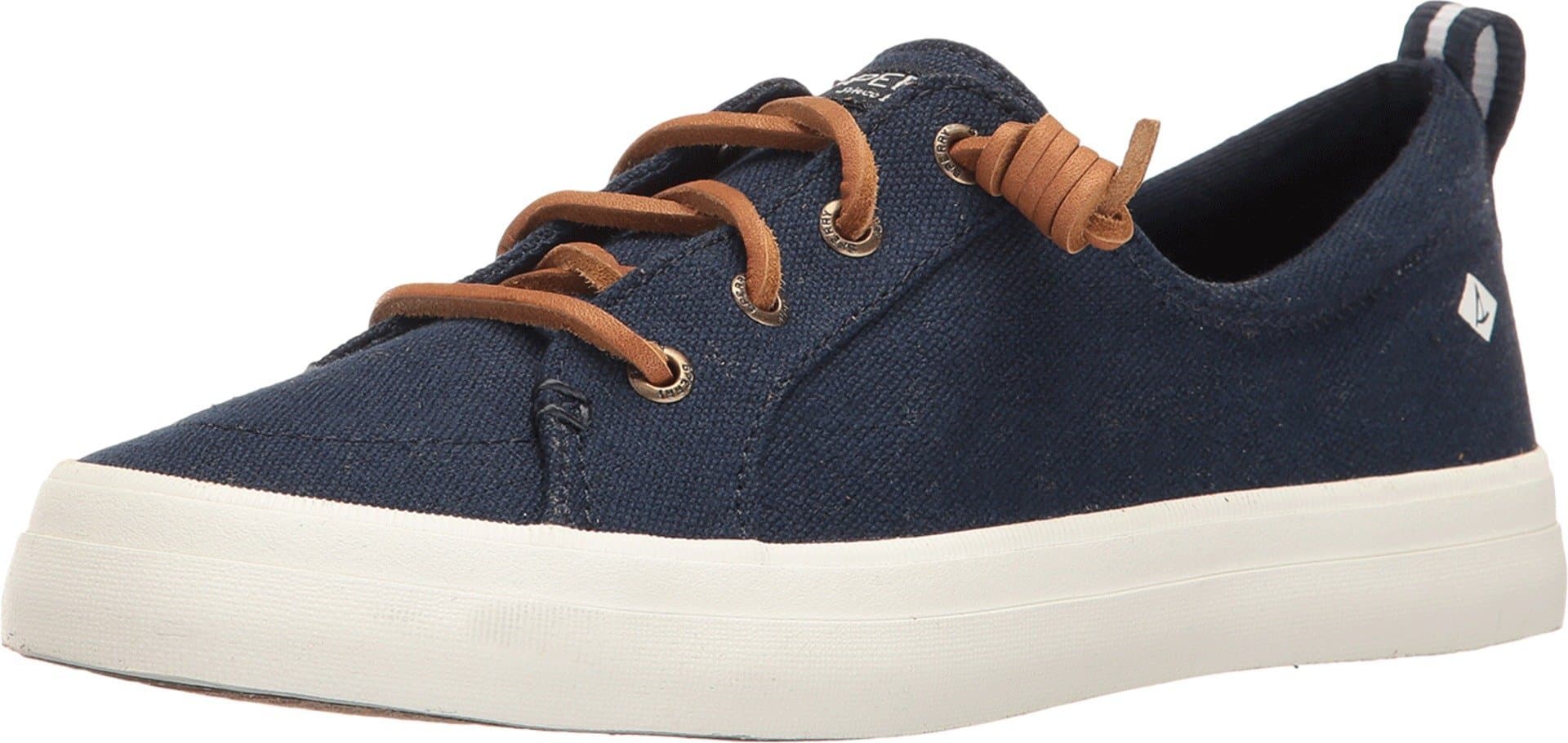 Sperry Women's Crest Vibe Core Sneaker 8 Linen Navy