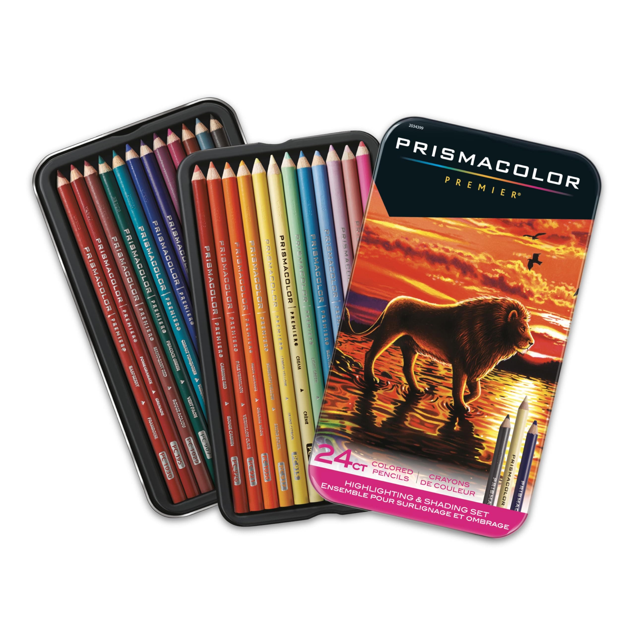 Prismacolor Premier Soft Core Colored Pencils, Vibrant Highlighting and Shading Set, Pack of 24