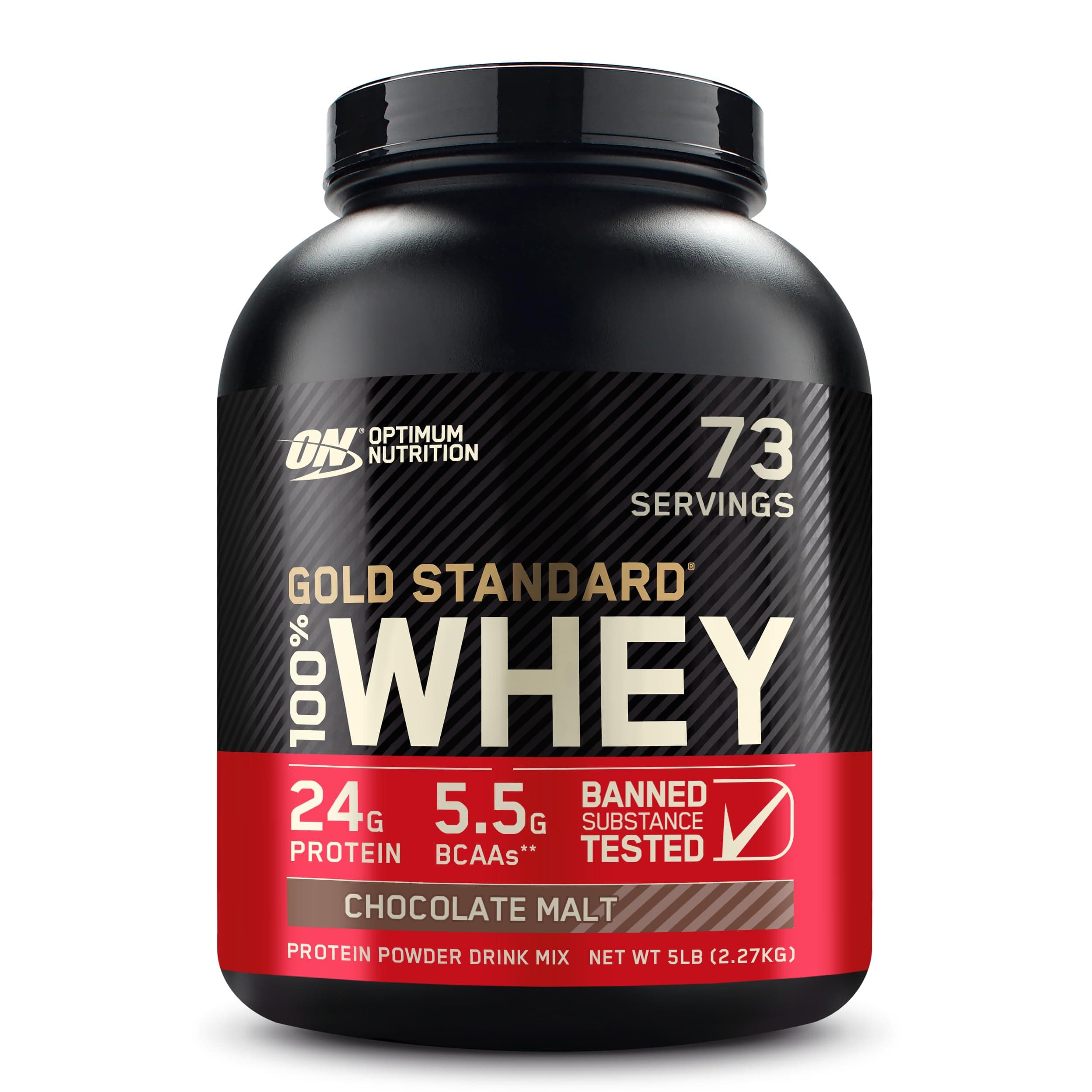 Optimum Nutrition Gold Standard 100% Whey Protein Powder, Chocolate Malt, 5 Pound (Packaging May Vary) Chocolate Malt 5 Pound (Pack of 1)