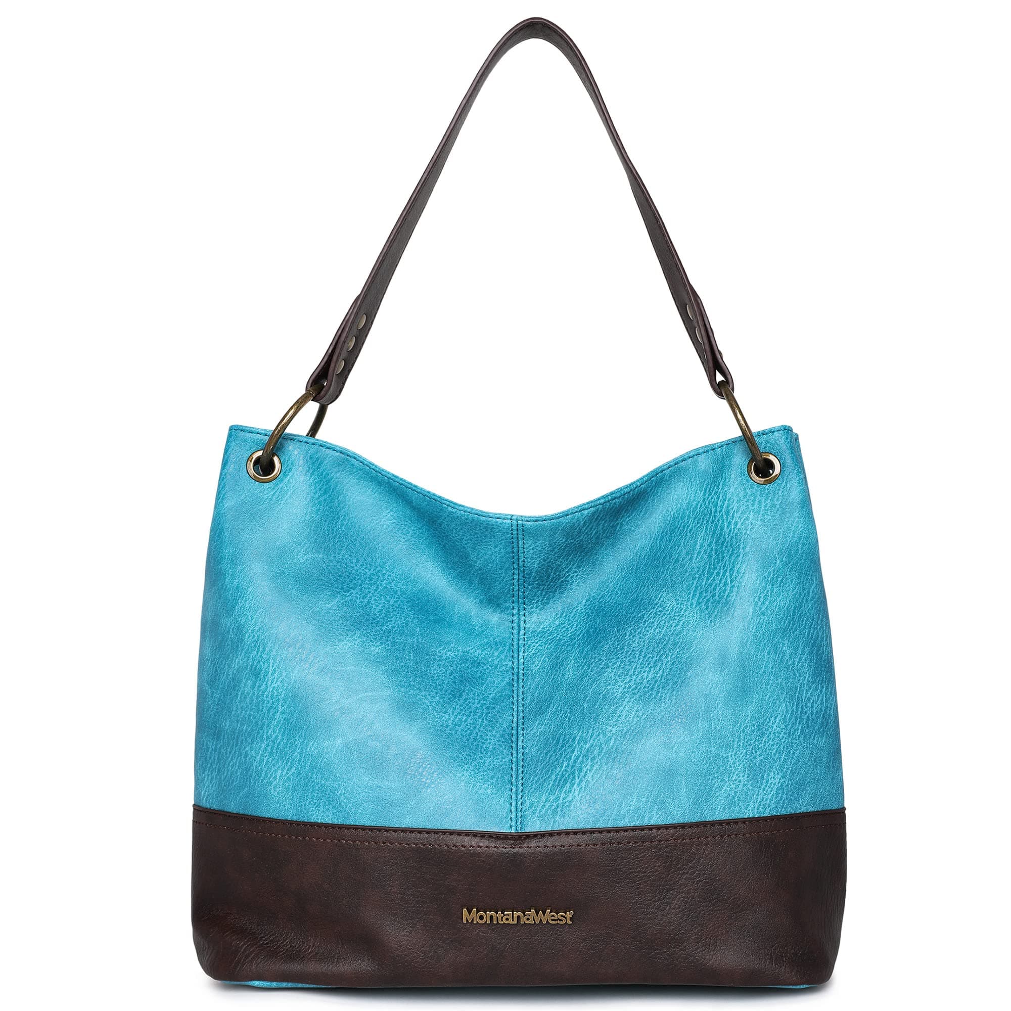 Montana West Purses for Women Hobo Shoulder Handbags with Zipper *Turquoise