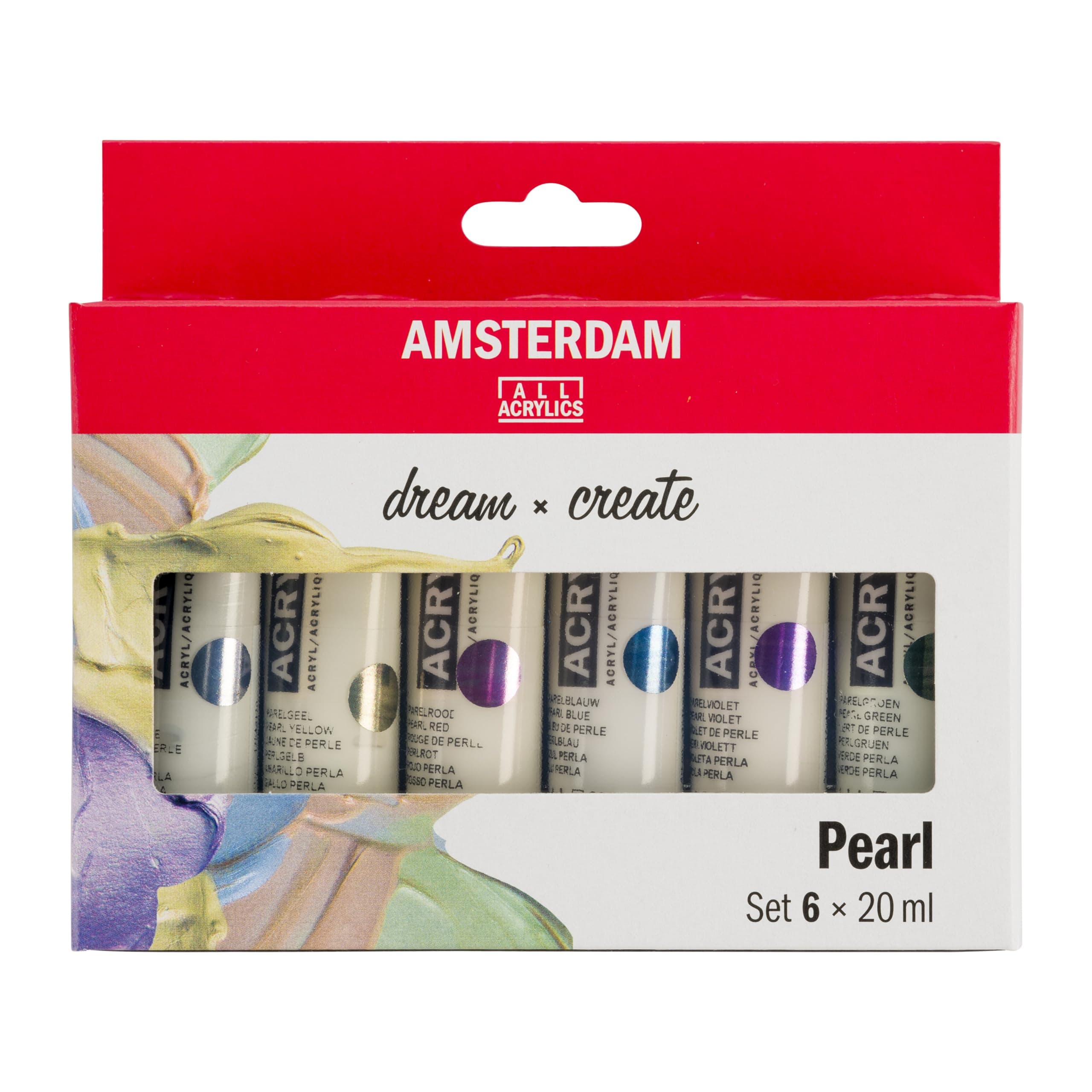 Amsterdam Acrylic Standard Series Paint Set 6x20ml, Pearl