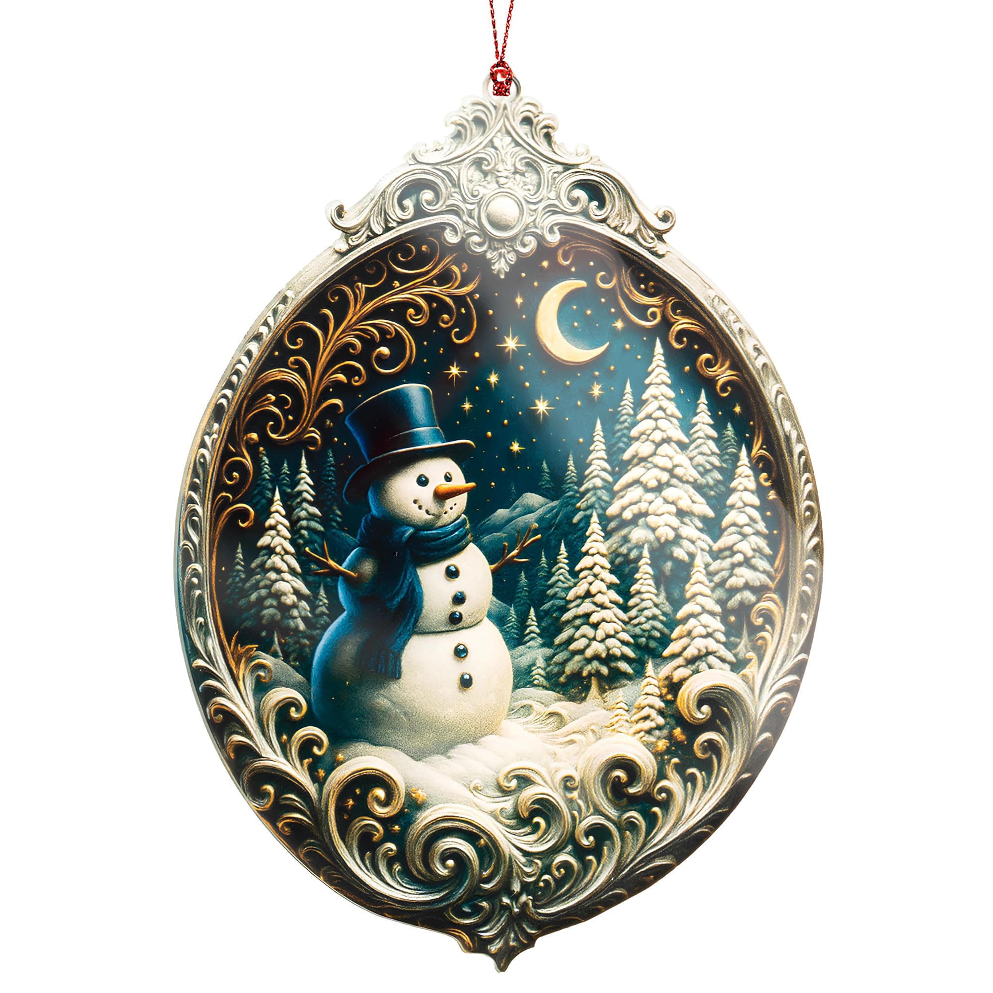 Christmas Ornament 2025 - Snowman Ornament - Snowman Ornaments for Christmas Tree - Acrylic Christmas Ornaments - Christmas Ornament 2025 - White Elephant Gifts - Xmas Tree Funny Decoration Snowman1