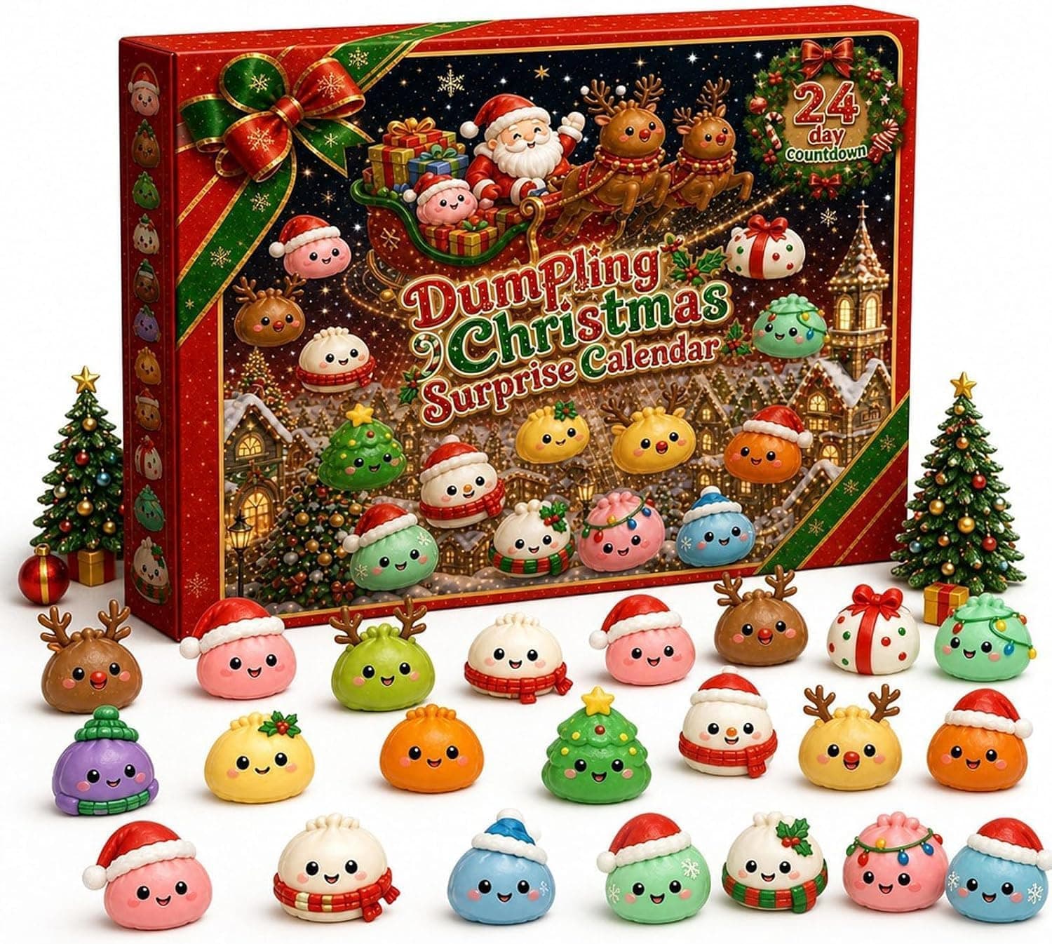 Amazon.com: Squishy Advent Calendar 2026, Christmas Dumpling Advent Calendar (Advent Calendar# B) : Home & Kitchen
