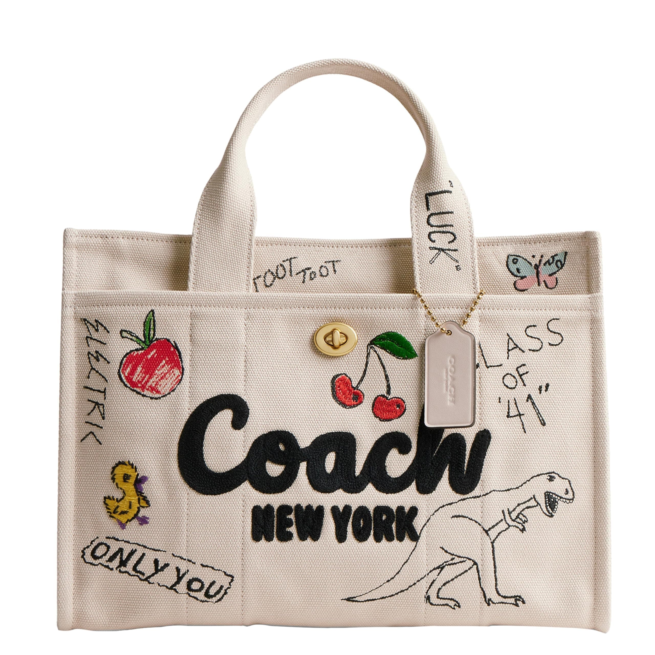 Coach Women's Sketch Print Cargo Tote B4/Natural Multi