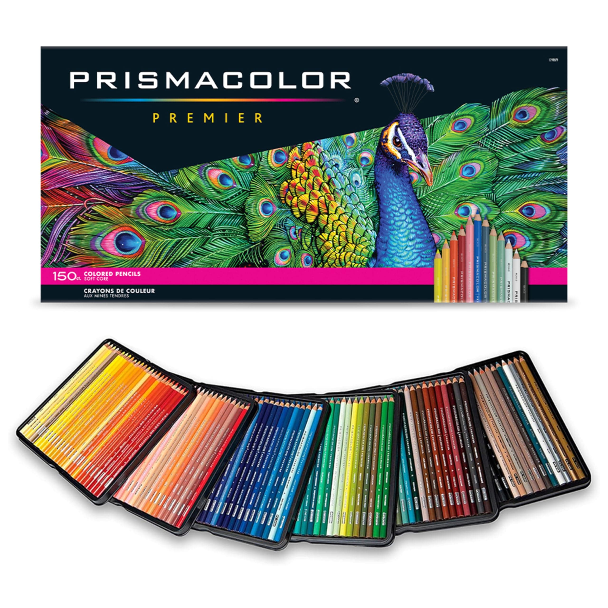 Prismacolor Premier Colored Pencils, Soft Core, 150 Count - Ultra-Smooth, Durable, Vibrant Colors 150 Count (Pack of 1)