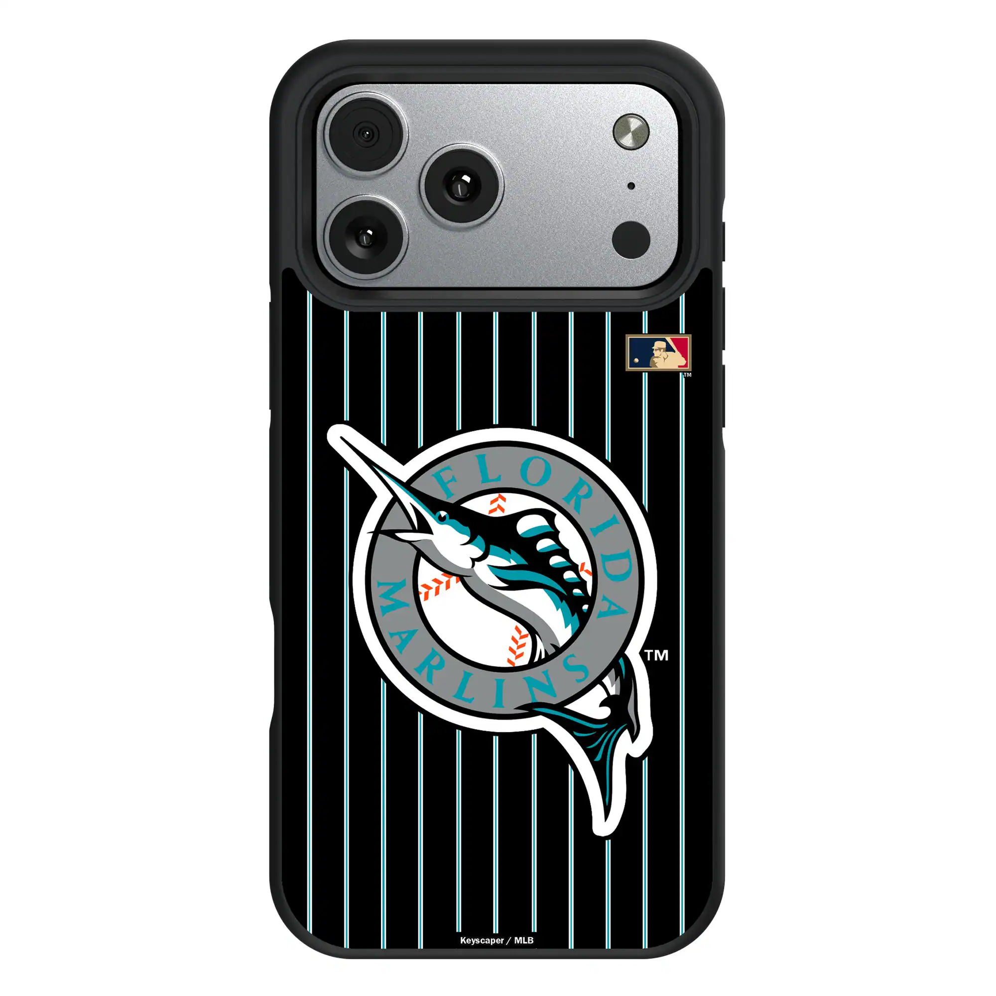 Keyscaper - Cooperstown Teams - Miami Marlins - Florida Marlins Cooperstown iPhone Bump Case - 16 Pro - Multicolor
