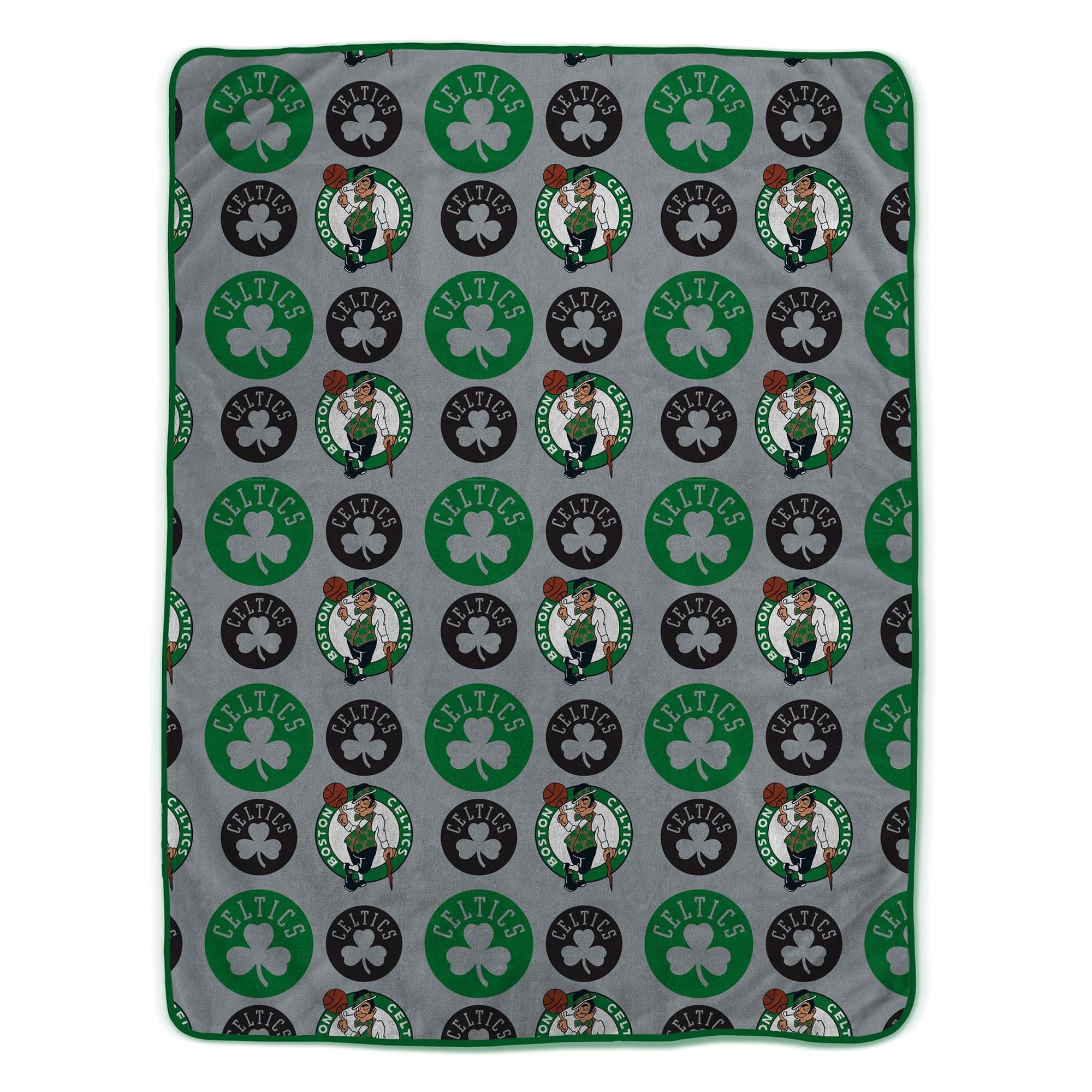 Pegasus - Boston Celtics 66" x 95" Oversized Logo Roll Ultra Cozy Blanket - Multicolor
