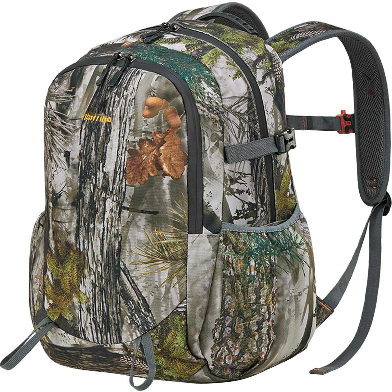 Stamp n Camp - Backpack 30l Camo Day Pack For Gear Ages 7-14 Size 13x6.3x17.7 Inches - Leaf