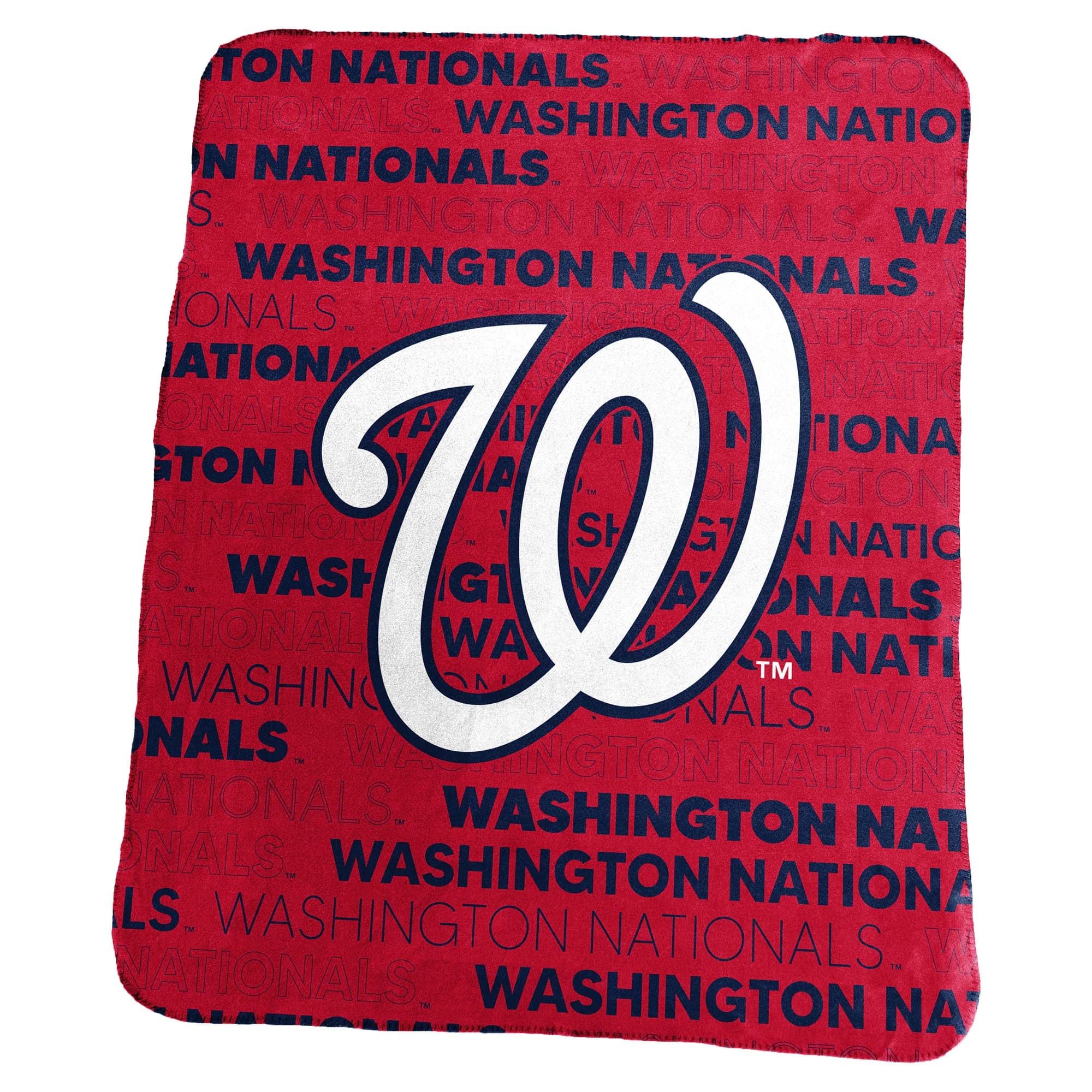 Logo Brands - Washington Nationals 50" x 60" Classic Fleece Throw Blanket - Multicolor