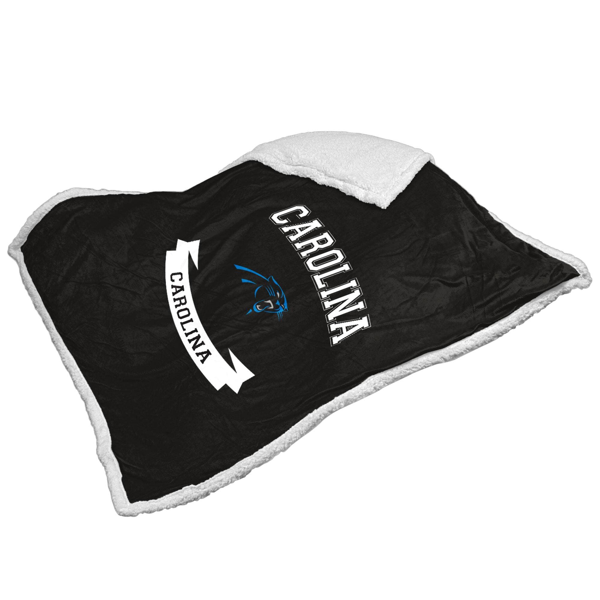 Logo Brands - Carolina Panthers 50" x 60" Sherpa Blanket - Multicolor