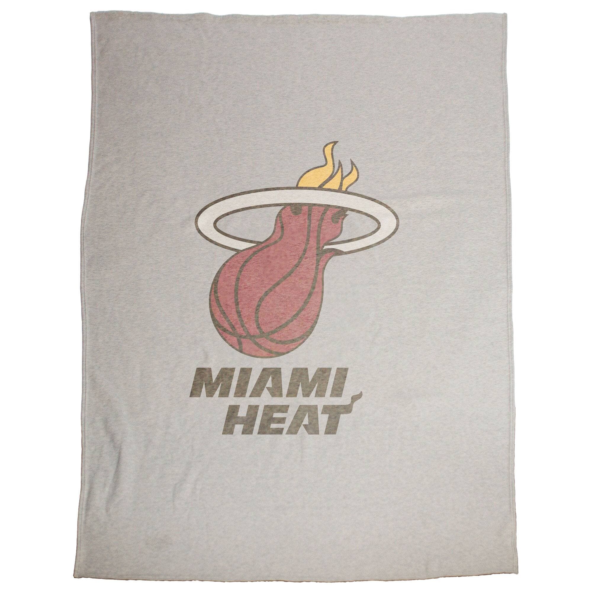 Logo Brands - Miami Heat 54" x 84" Sweatshirt Blanket - Multicolor