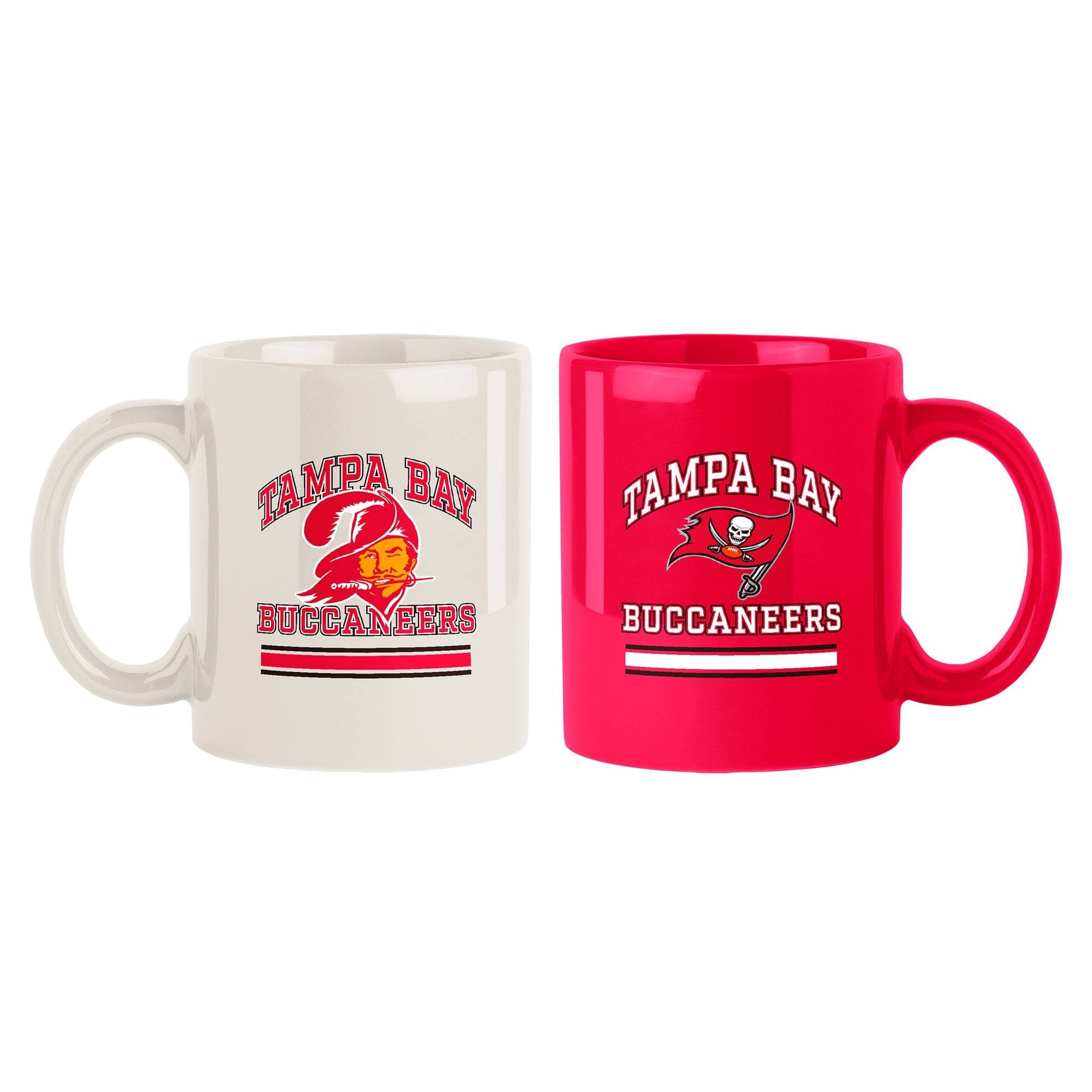 Logo Brands - Tampa Bay Buccaneers Two-Pack 15oz. Color Mug Set - Multicolor