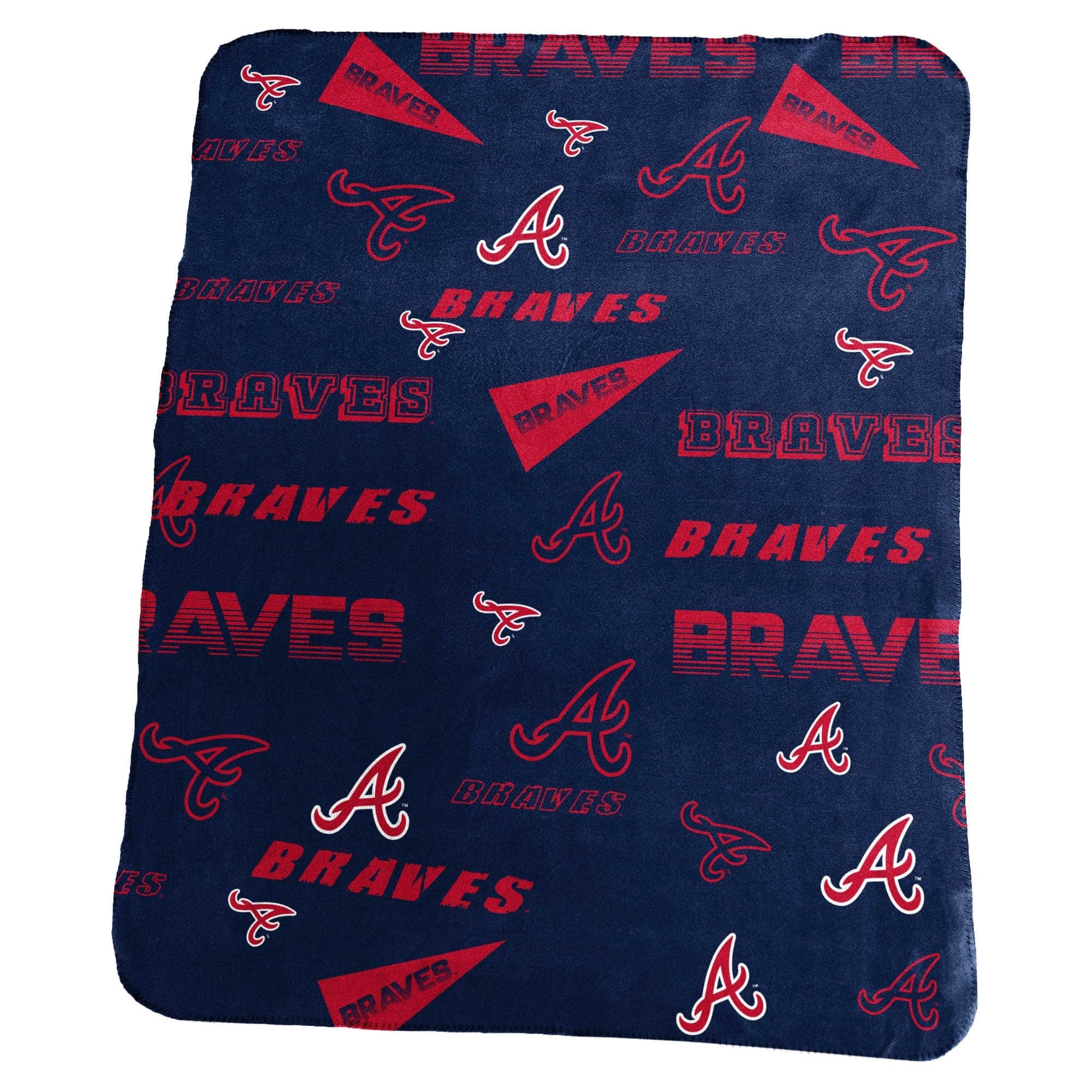 Logo Brands - Atlanta Braves 50" x 60" Classic Fleece Blanket - Multicolor
