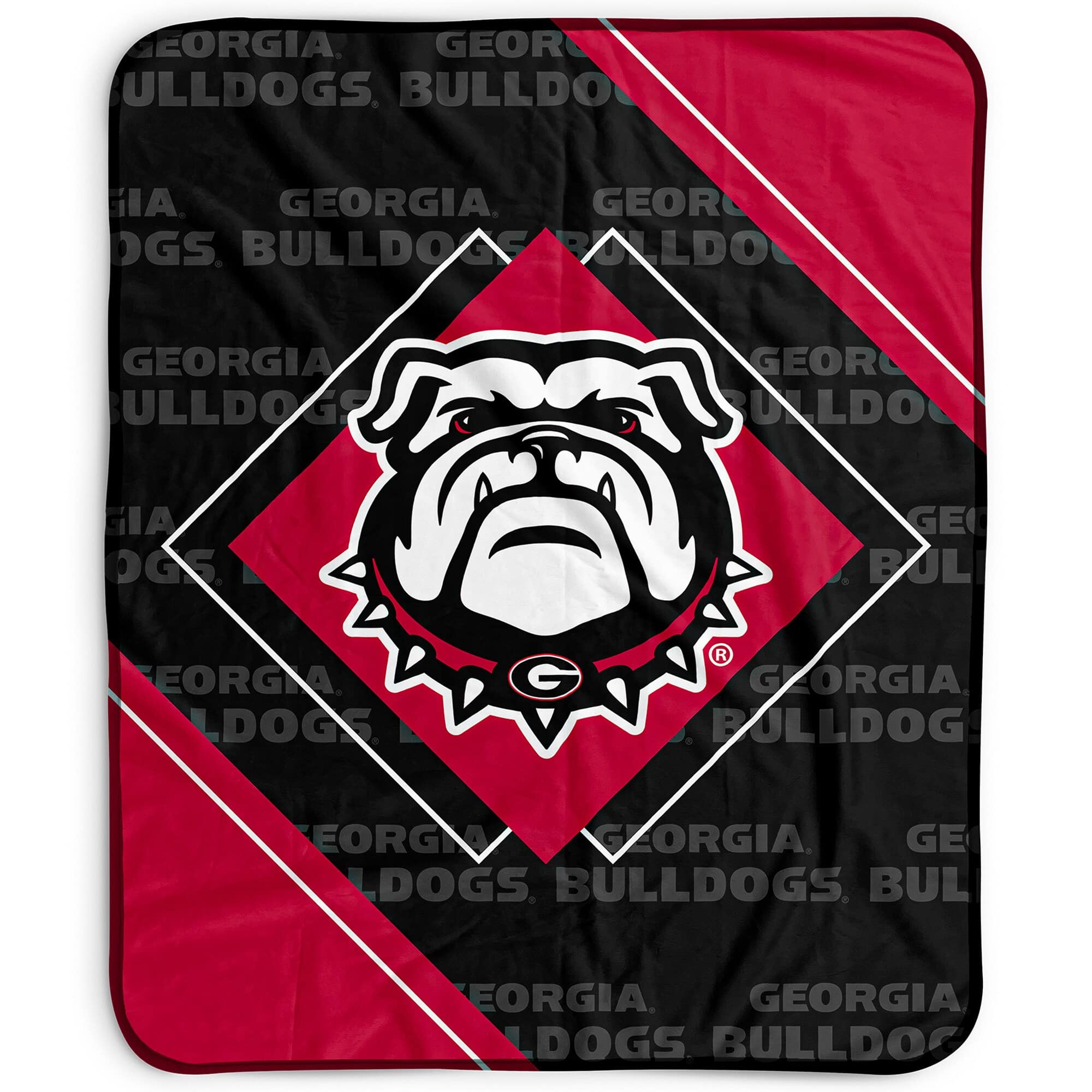 Pegasus - Georgia Bulldogs 50" x 60" Diamond Logo Fleece Blanket - Multicolor