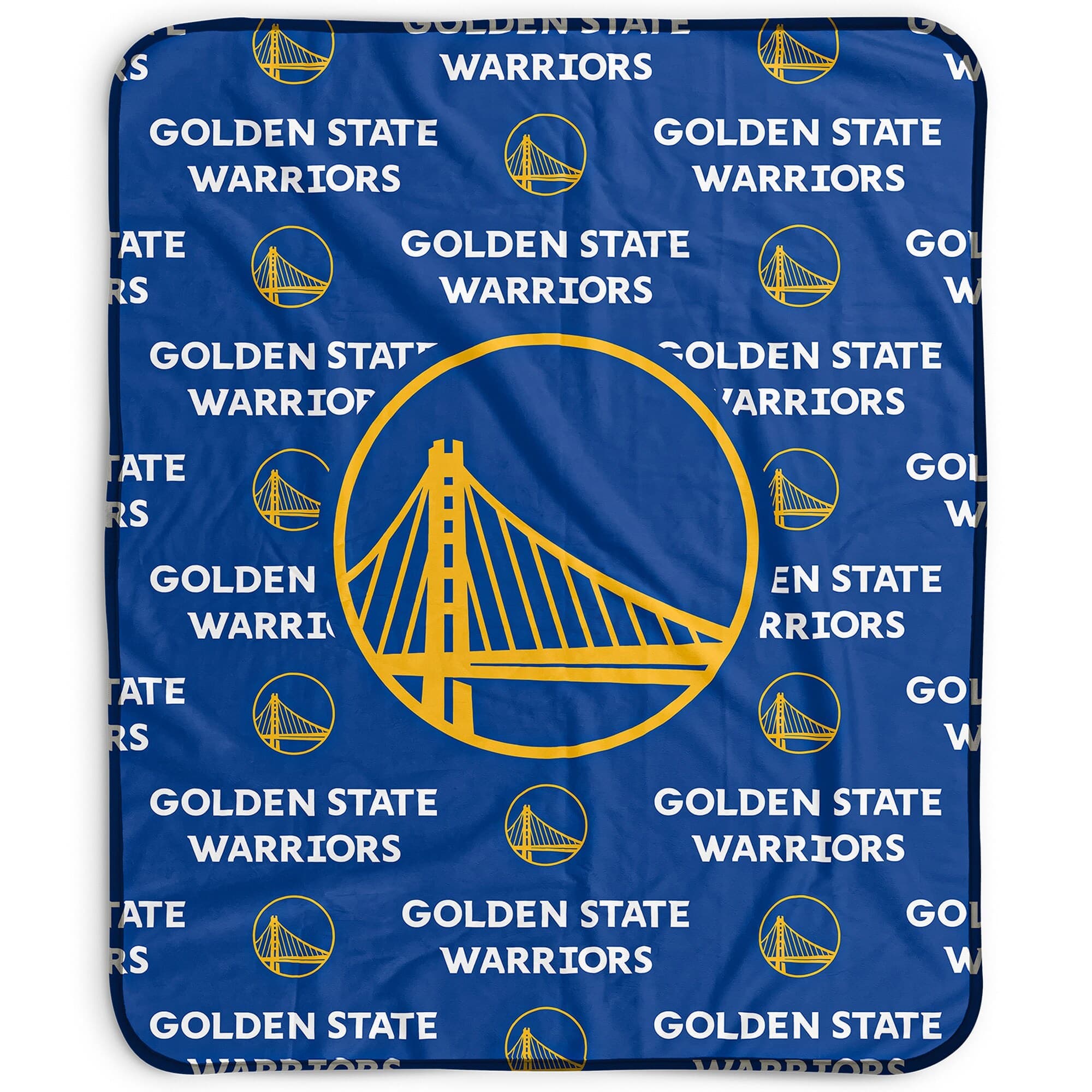 Pegasus - Golden State Warriors 50" x 60" Repeat Wordmark Fleece Blanket - Multicolor