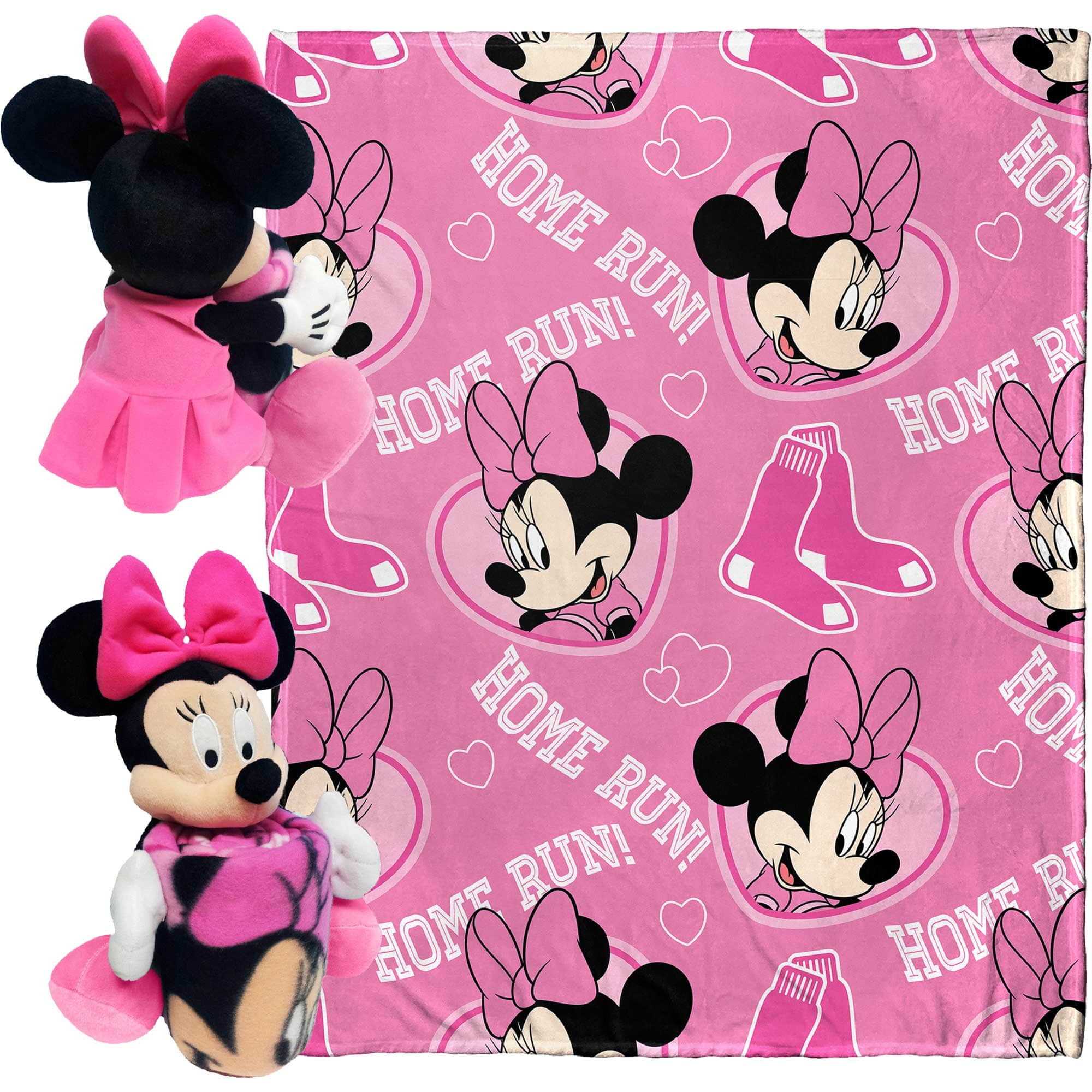 Northwest - Minnie Hugger Pillow & Silk Touch Throw Set - Multicolor