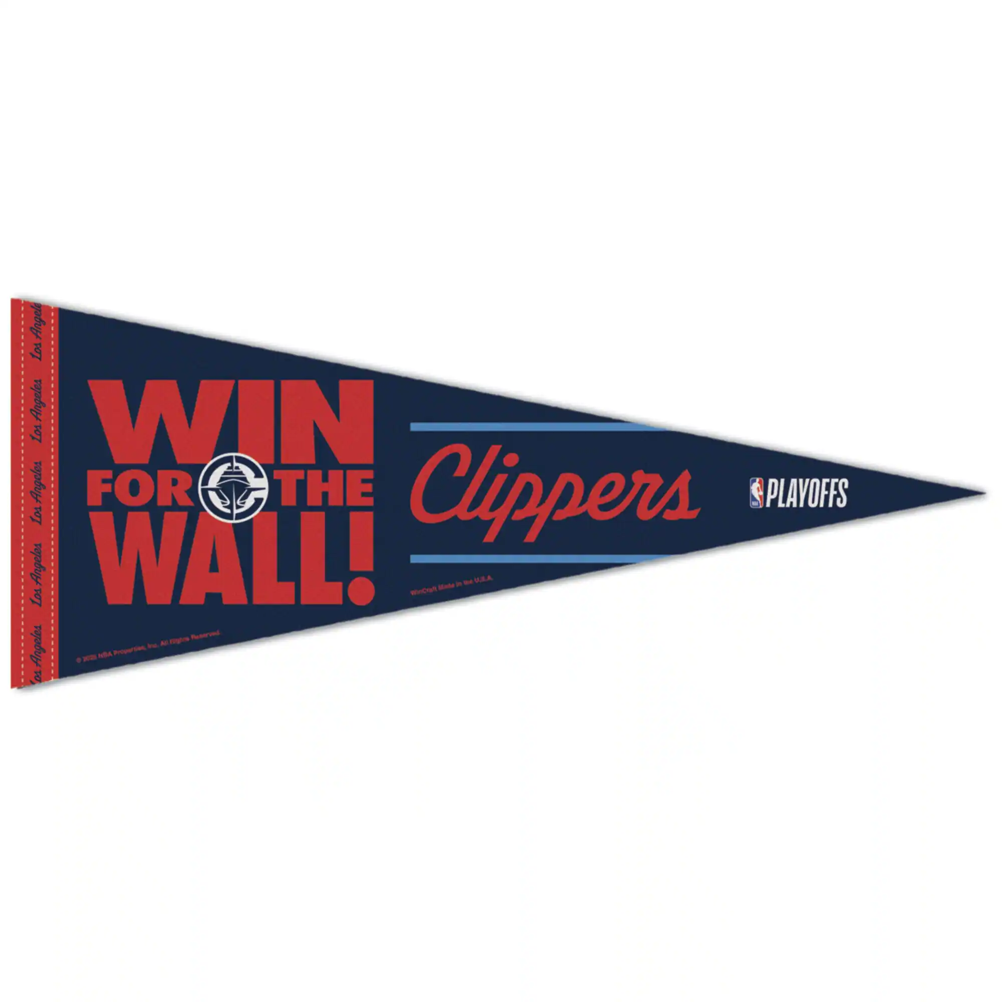 WinCraft - LA Clippers 2025 NBA Playoffs 12'' x 30'' Premium Pennant - Multicolor