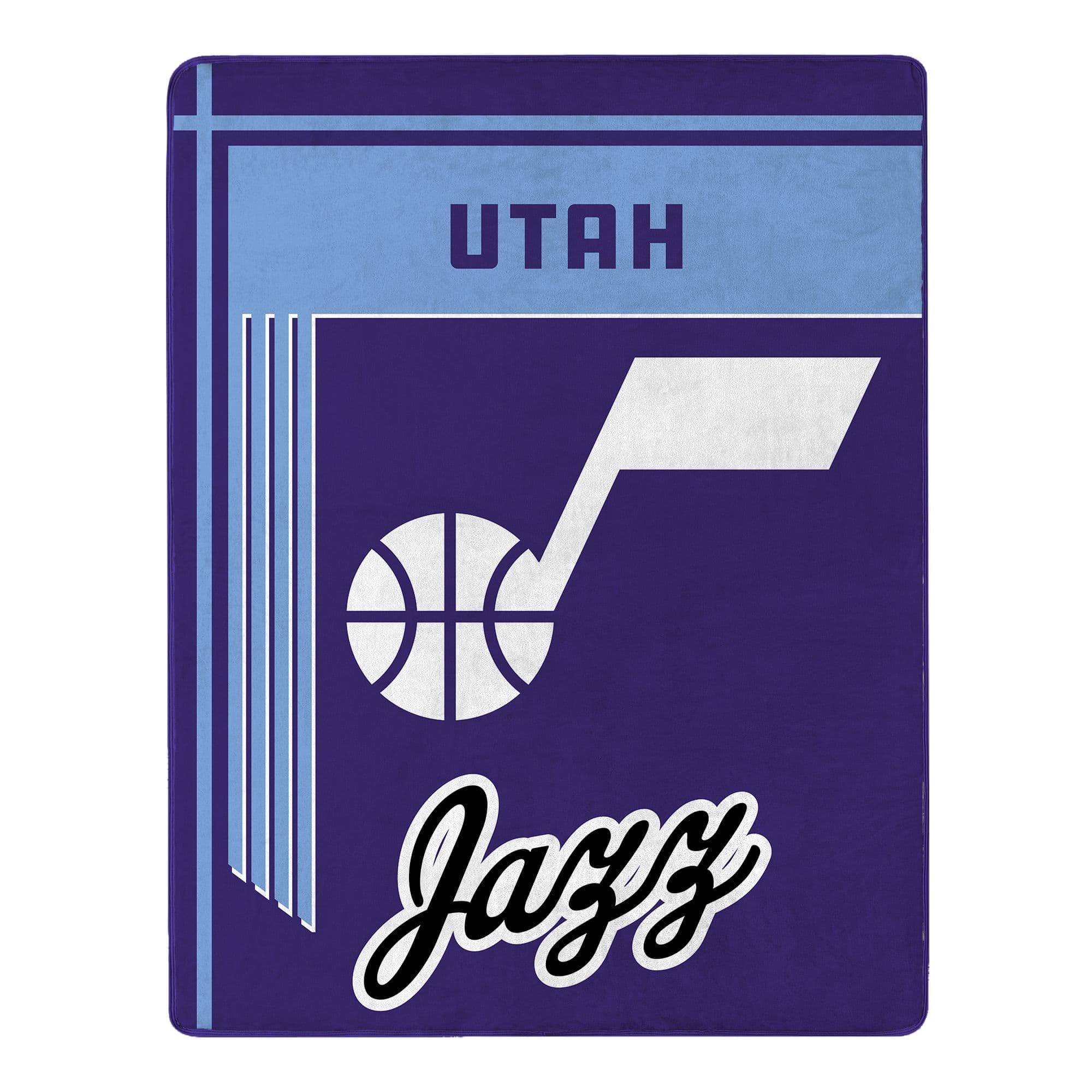 Sweet Home Collection - NBA Utah Jazz 46" x 60" Microfiber Plush Throw Blanket - Blue