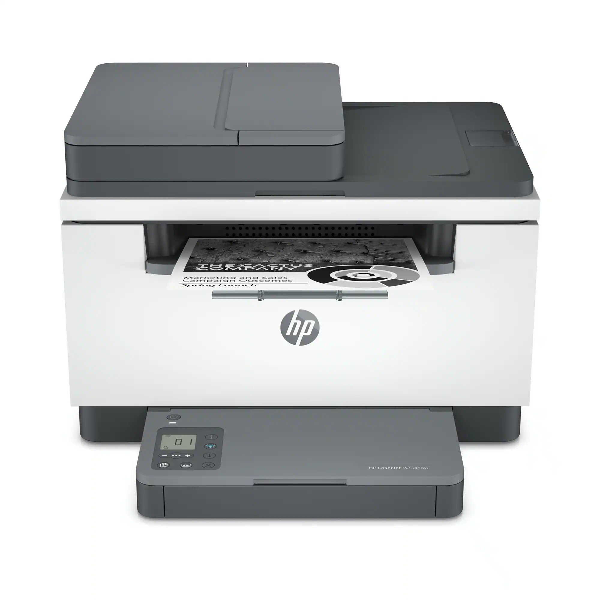 HP - LaserJet M234sdw Wireless AI-Enabled Black-and-White Laser Printer - White & Slate