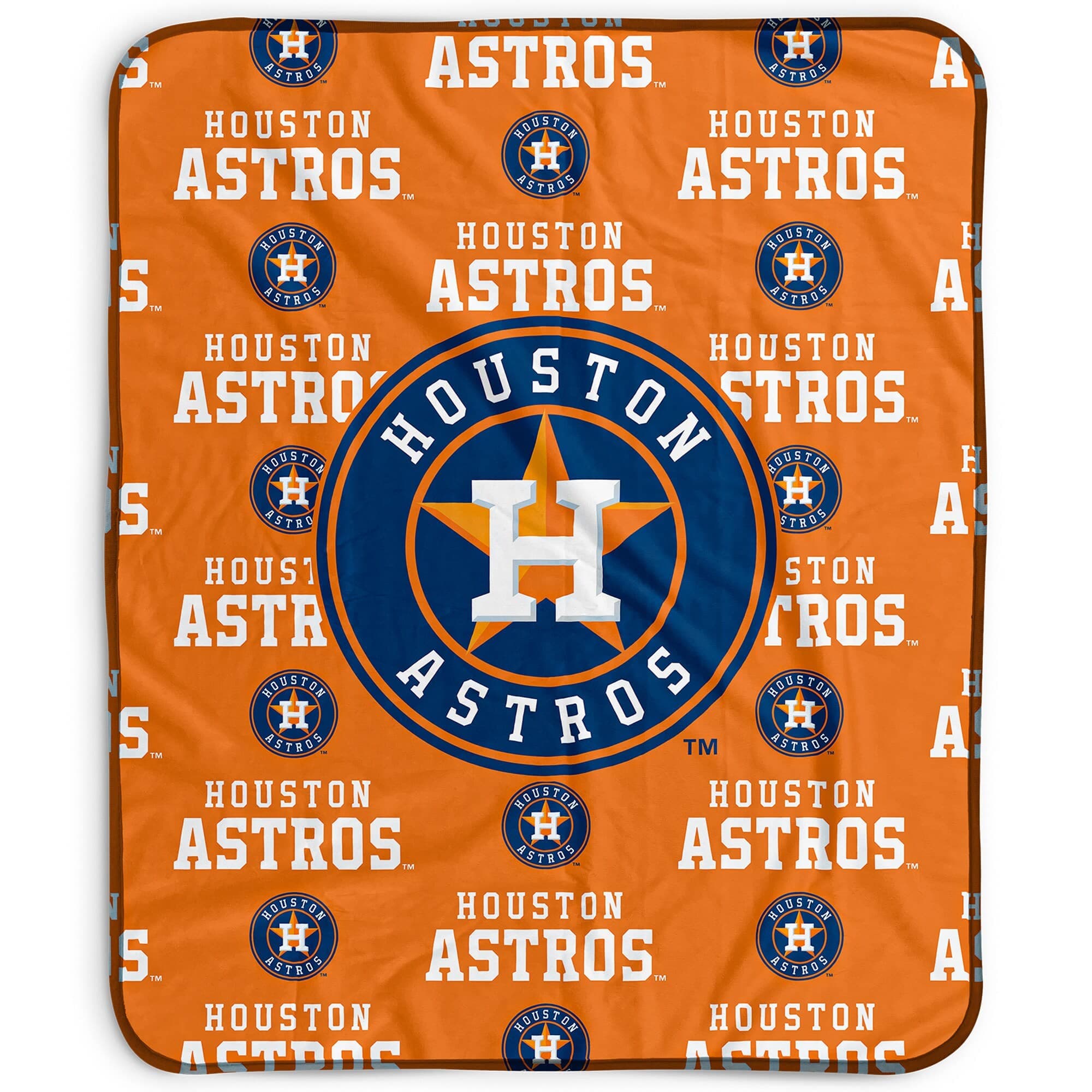 Pegasus - Houston Astros 50" x 60" Repeat Wordmark Fleece Blanket - Multicolor