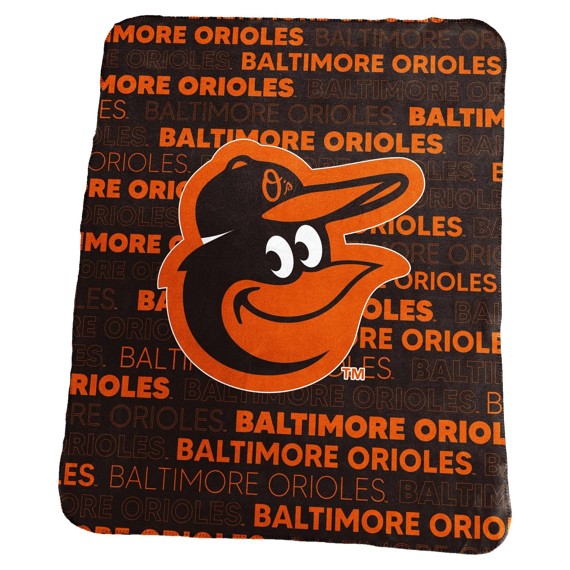 Logo Brands - Baltimore Orioles 50" x 60" Classic Fleece Throw Blanket - Multicolor