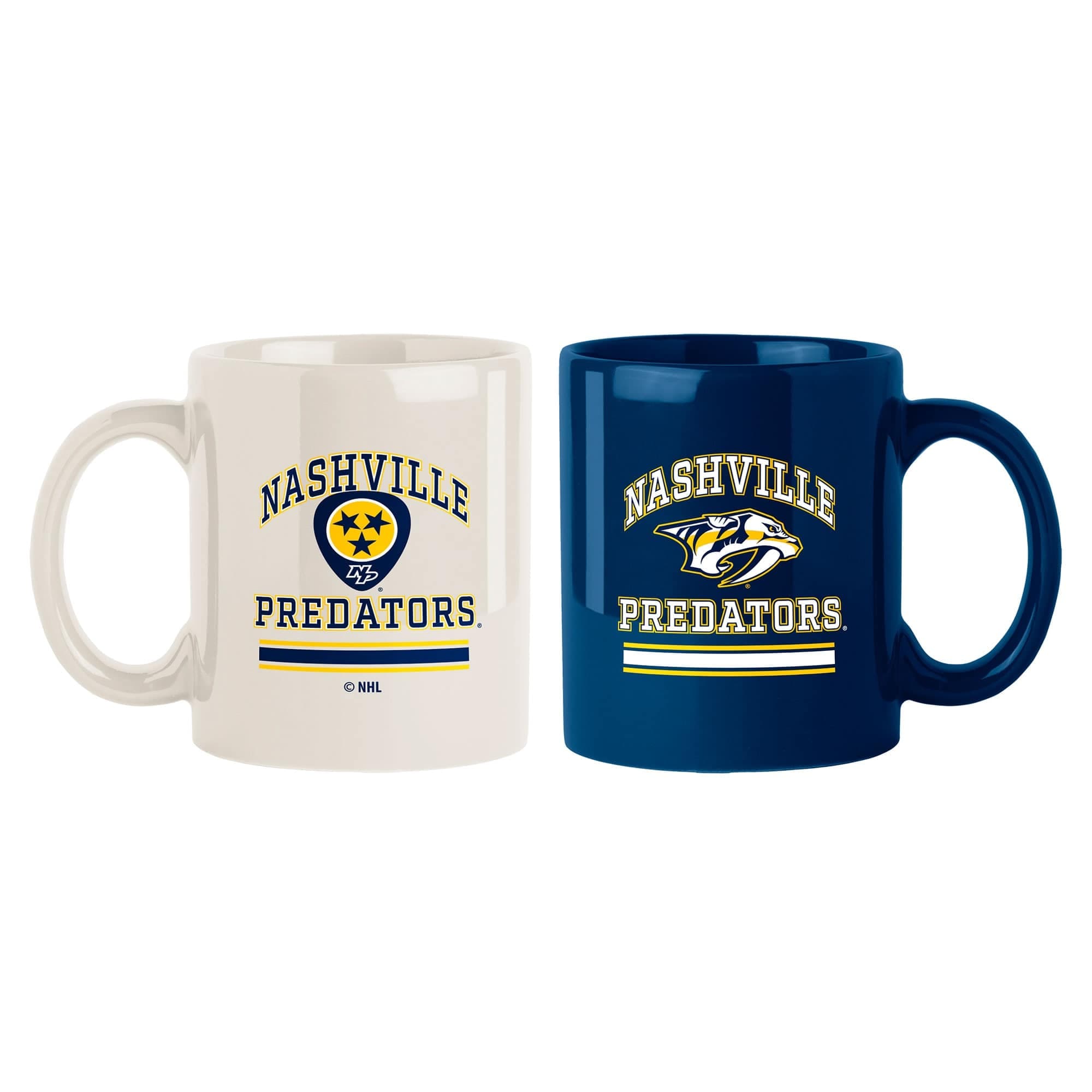 Logo Brands - Nashville Predators Two-Pack 15oz. Color Mug Set - Multicolor