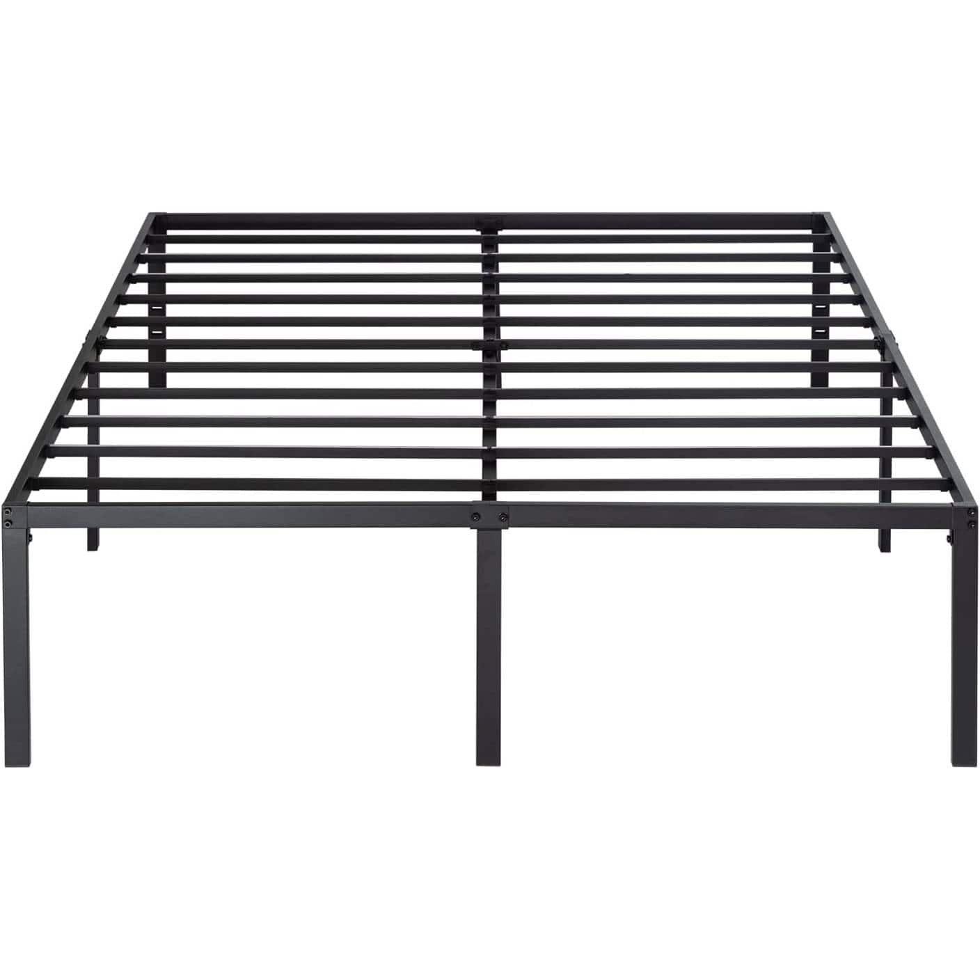 Hivvago - King 18-inch Metal Platform Bed Frame with Under-Bed Storage Space - Black