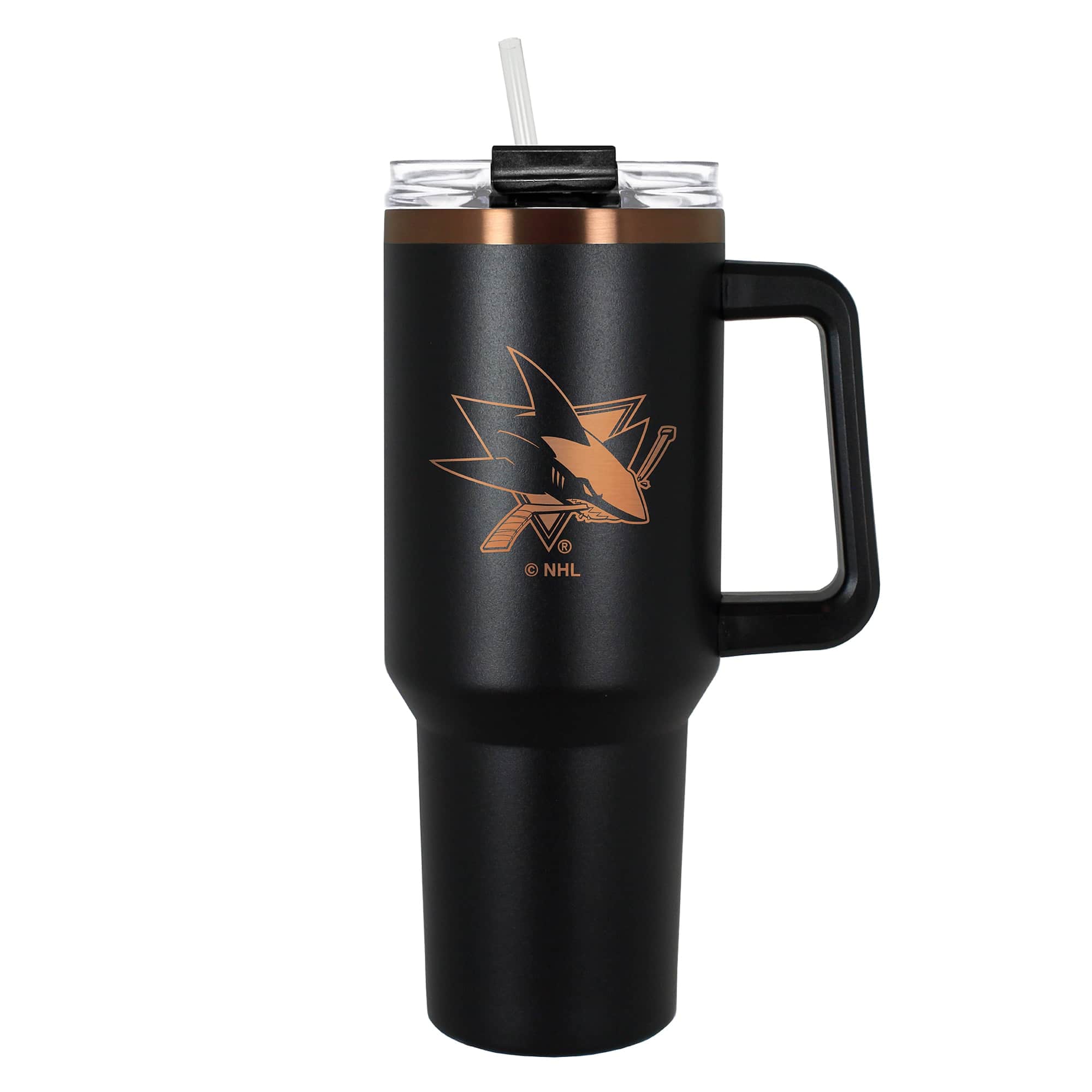 Great American Products - San Jose Sharks 40oz. Colossus Copper Edition Tumbler - Black