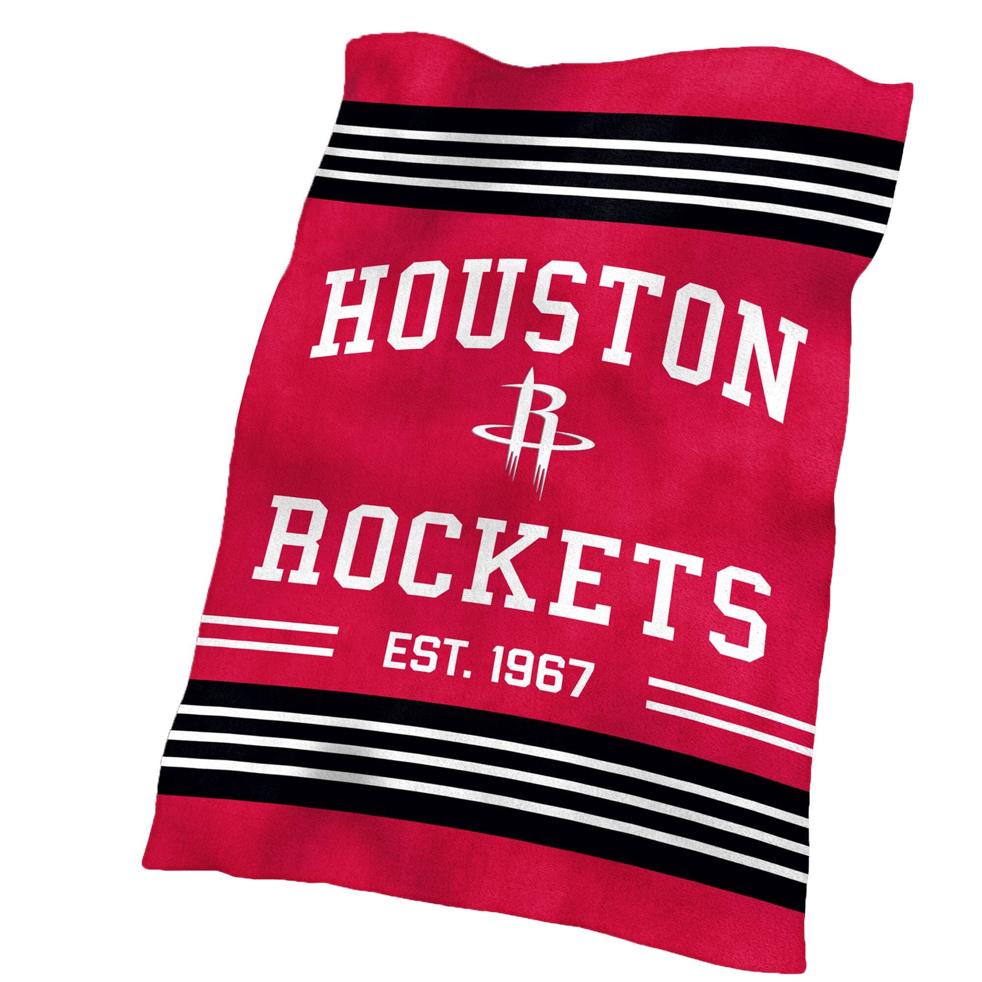 Logo Brands - Houston Rockets 60'' x 70'' Colorblock Plush Blanket - Multicolor