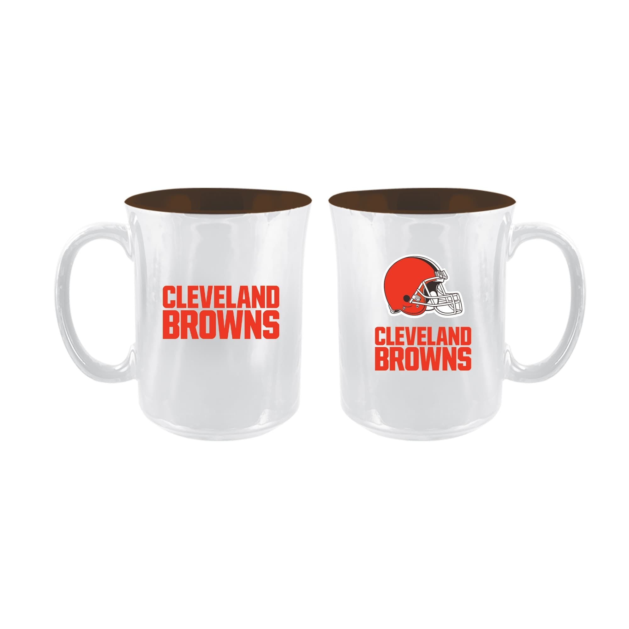The Memory Company - Cleveland Browns 2-Pack 15oz. Iridescent Ceramic Mug Set - Multicolor