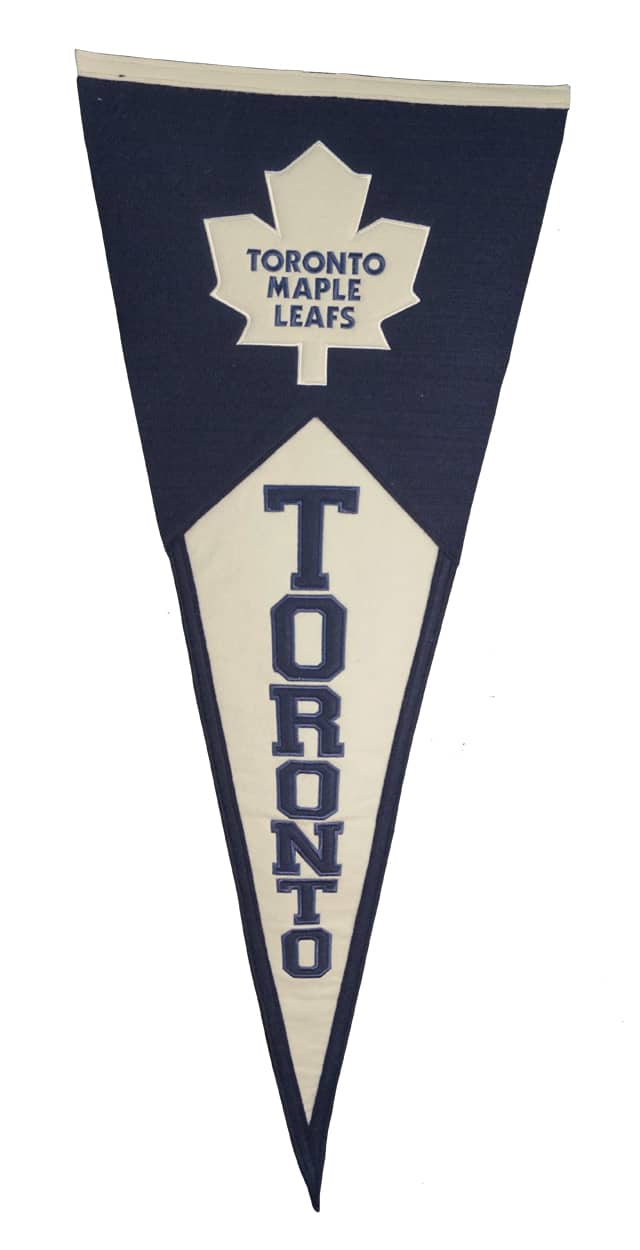 Winning Streak Sports - Toronto Maple Leafs NHL GIANT SIZE 17x40 Classic Wool Pennant - Multi