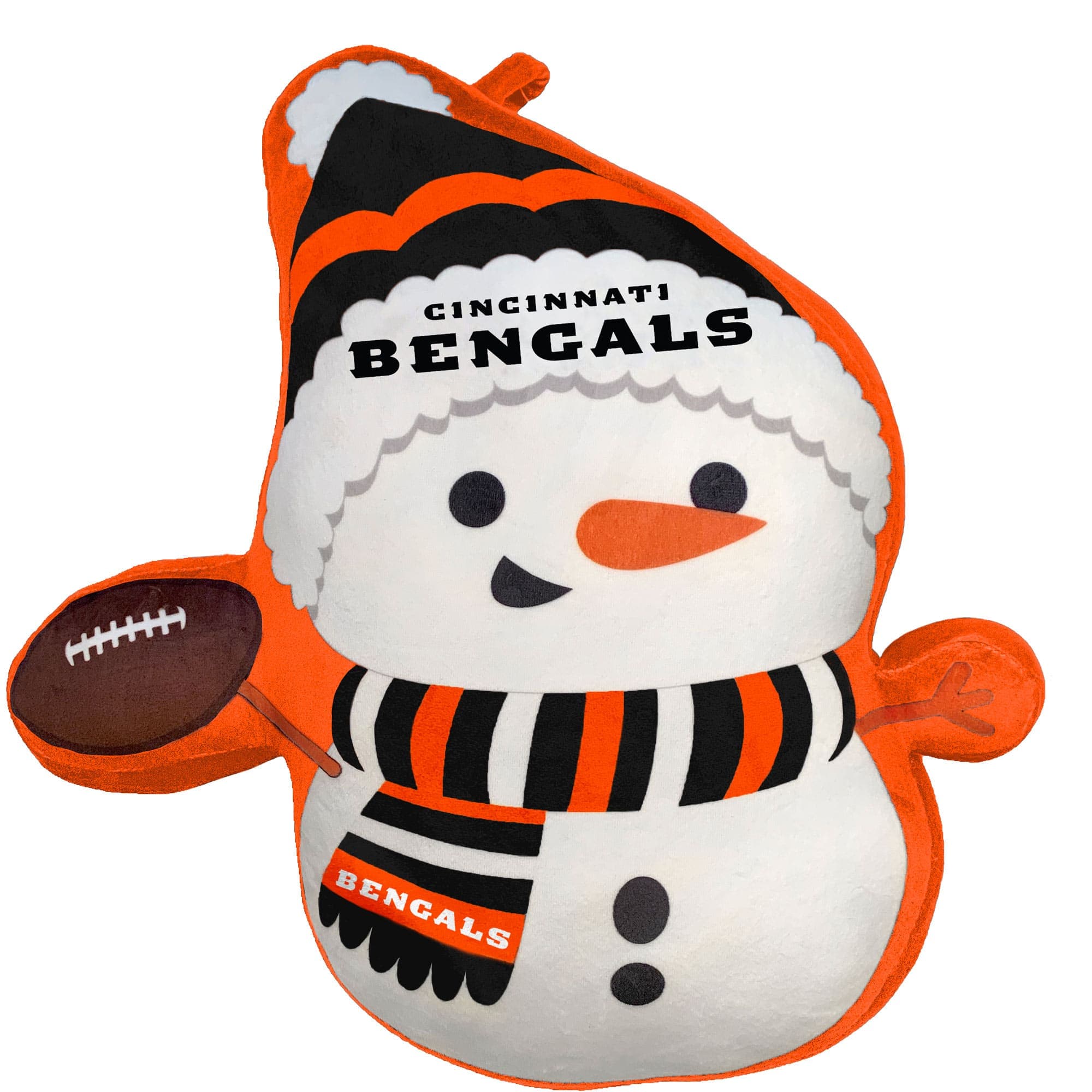 Pegasus - Cincinnati Bengals Holiday Snowman Plushlete Pillow - Multicolor