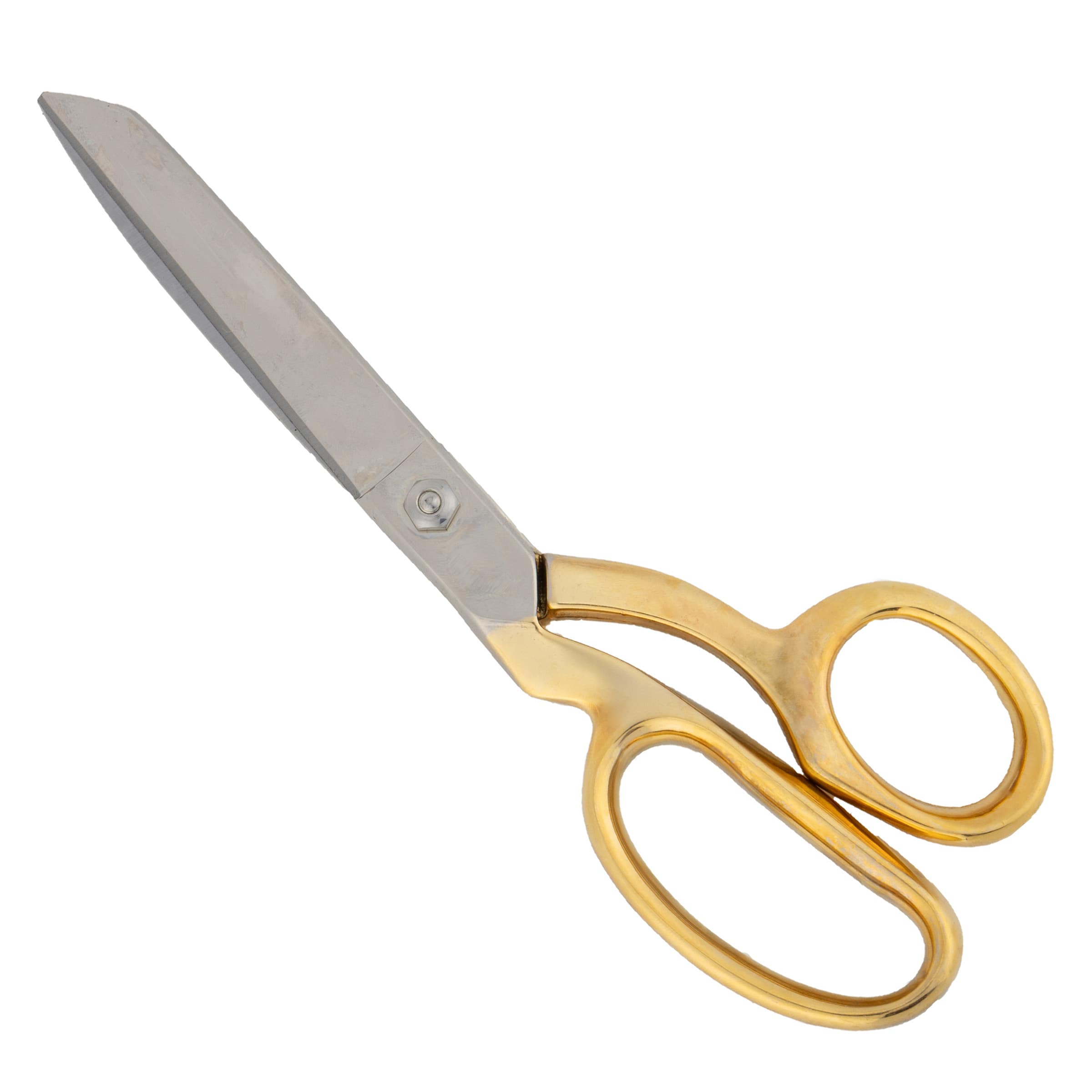 Kings County Tools - 8-inch Sharp Steel Fabric Scissors - Silver and Gold