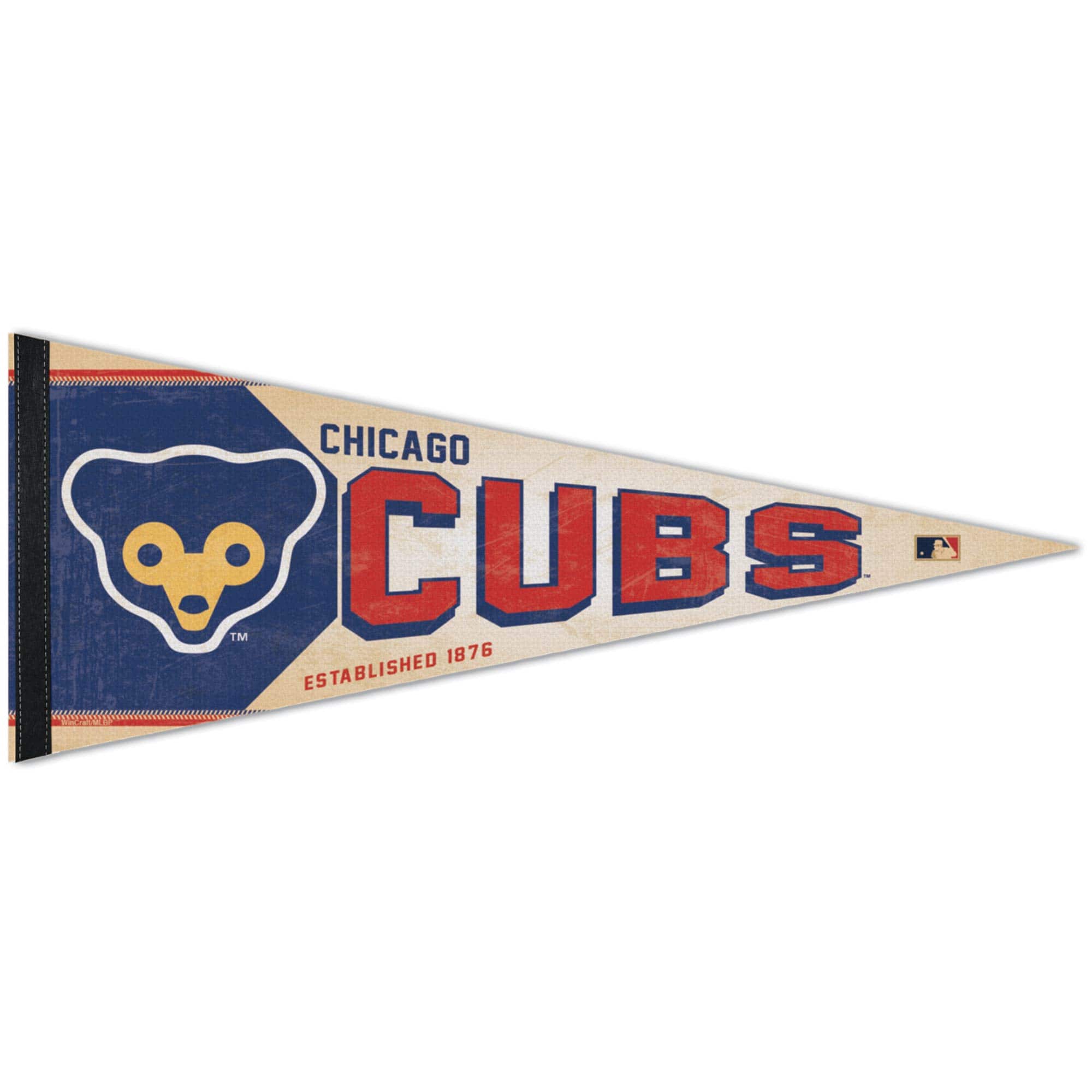 WinCraft - Chicago Cubs 12" x 30" Cooperstown Collection Retro Pennant - Multicolor