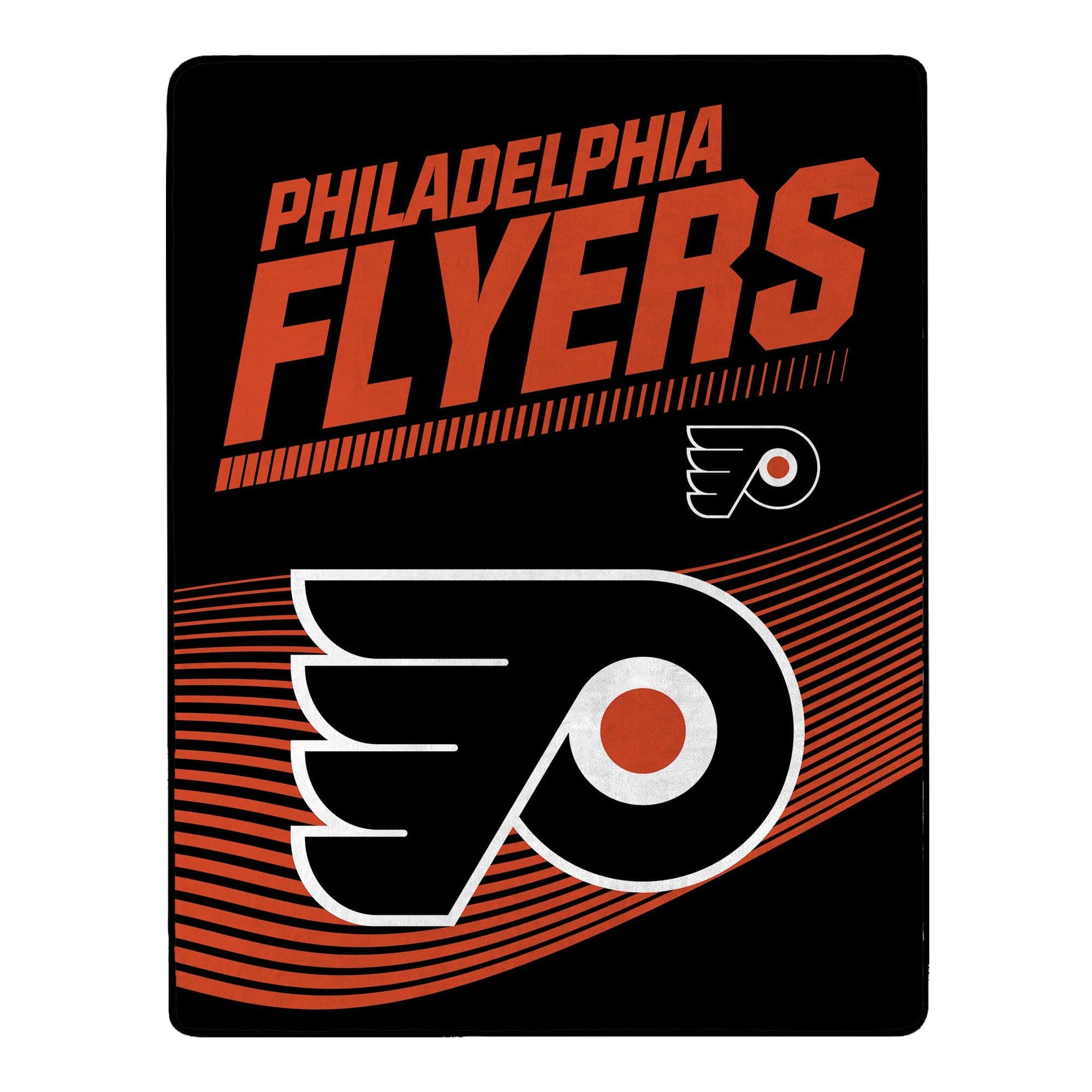 Sweet Home Collection - NHL Philadelphia Flyers 60" x 80" Raschel Throw Blanket - Black