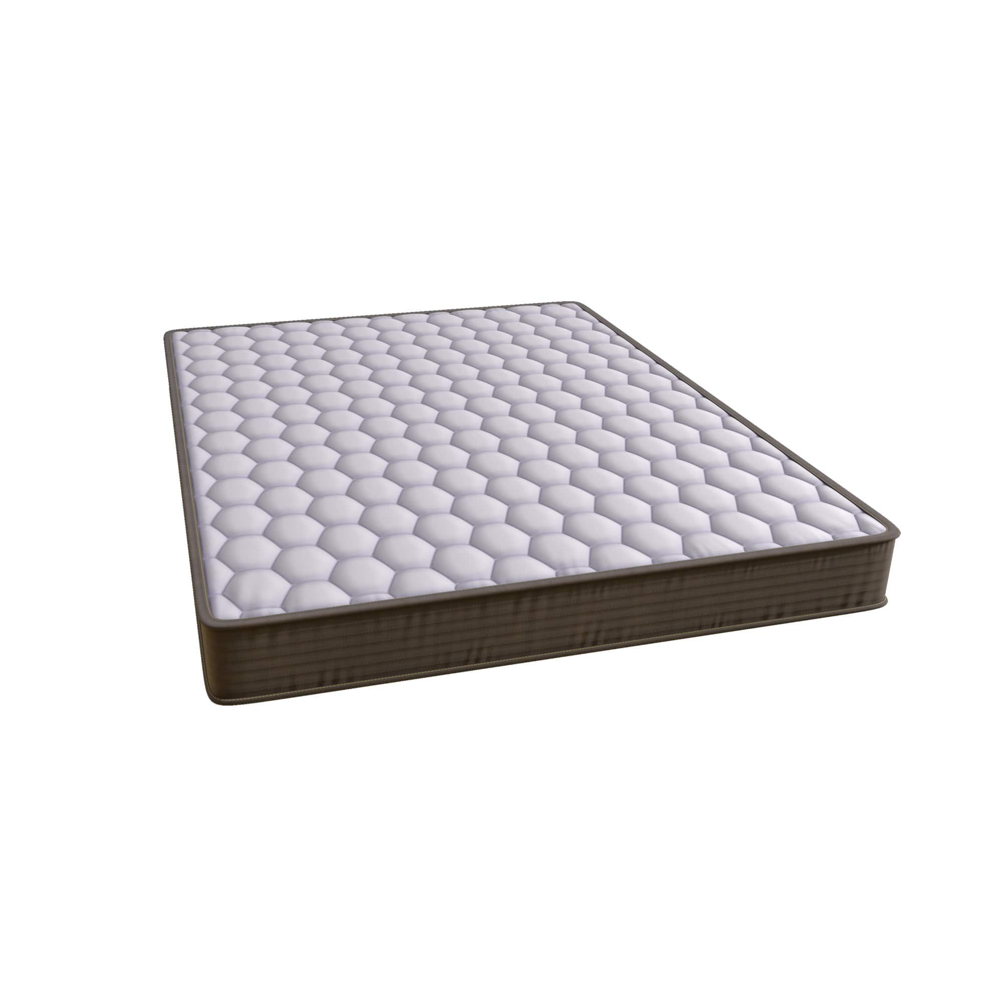 Glintex - 6" Soft-Medium Full Pocket Spring Mattress with Motion-Reducing Coils, Eco-Friendly Packaging - White