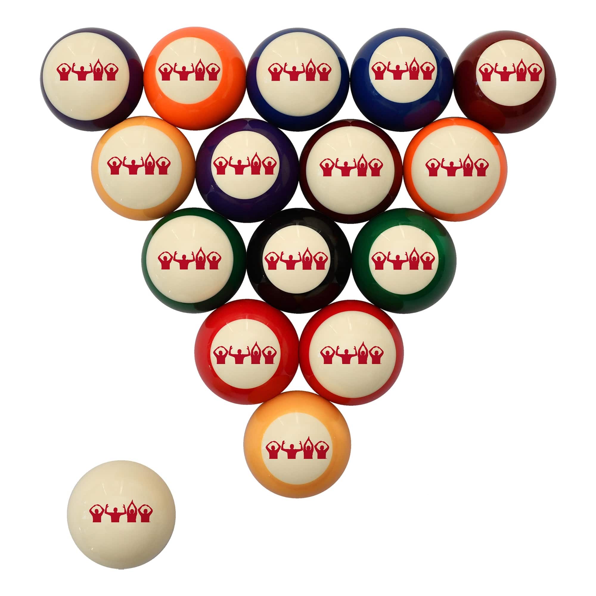 Imperial - Ohio State Buckeyes Retro Billiard Ball Set - Multicolor