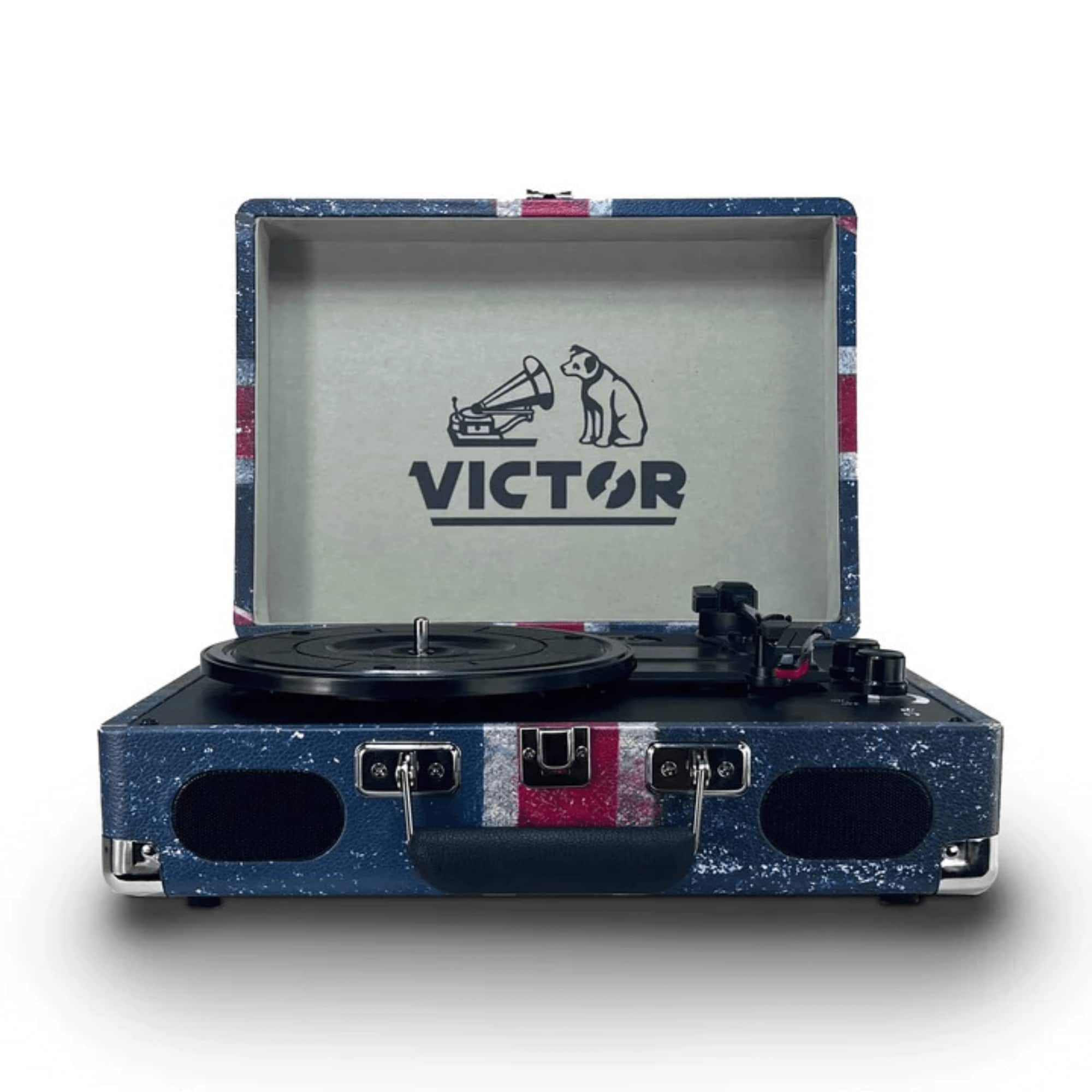Victor Audio - Metro Plus Portable Dual Bluetooth Suitcase Turntable - UK