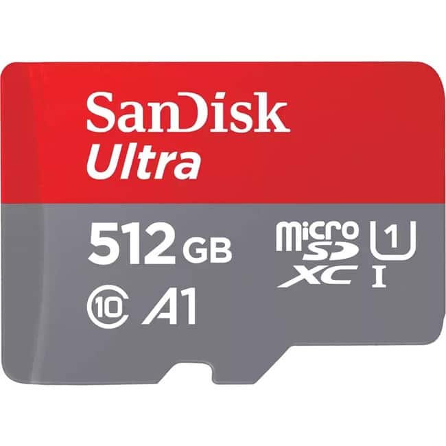 SanDisk - Ultra 512 GB Class 10/UHS-I (U1) microSDXC - 1 - 150 MB/s Read - 10 MB/s Write