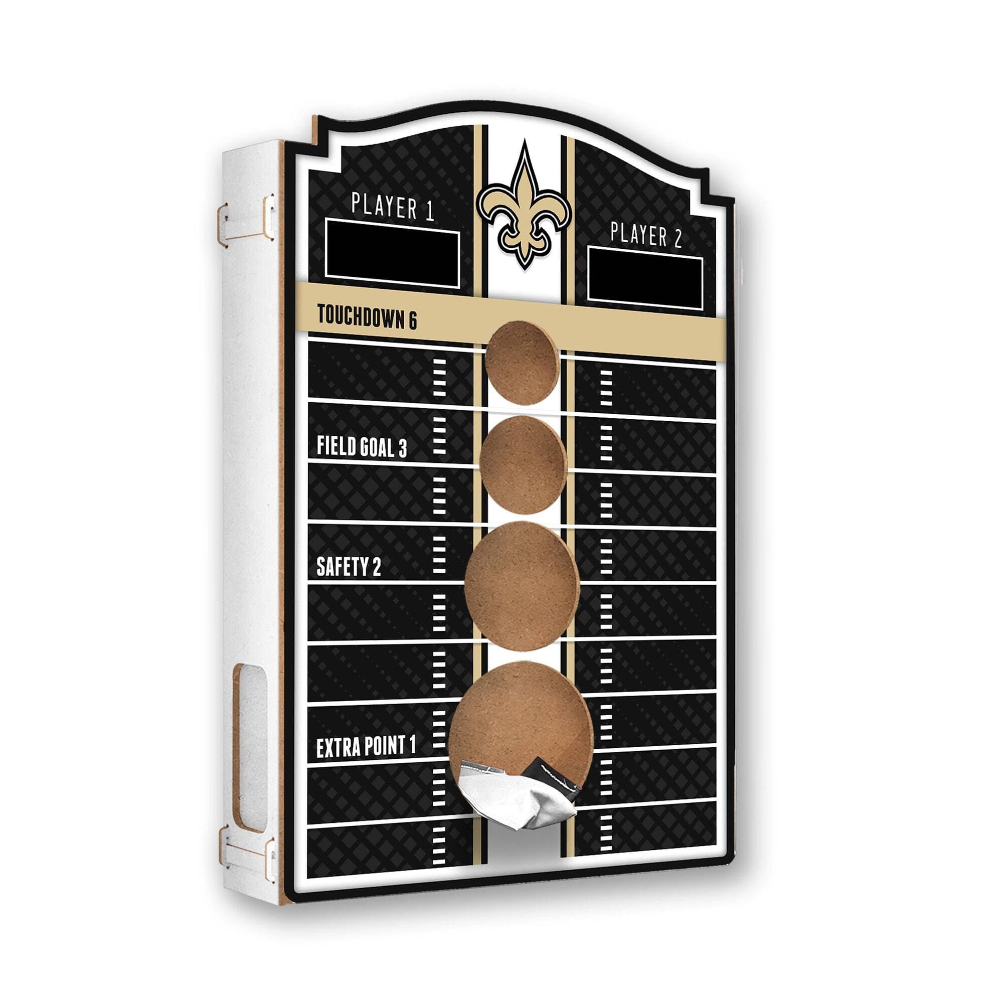 Fan Creations - New Orleans Saints Hanging Bean Bag Toss Game - Multicolor