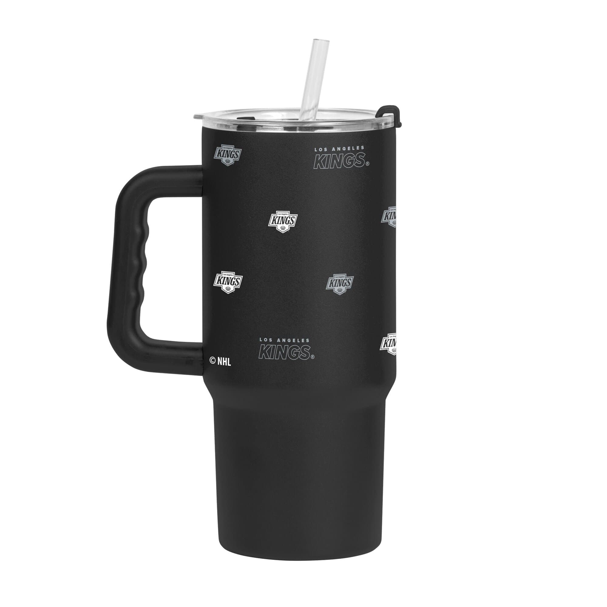 Logo Brands - Los Angeles Kings 24oz. Step and Repeat Powder Coat Tumbler - Black