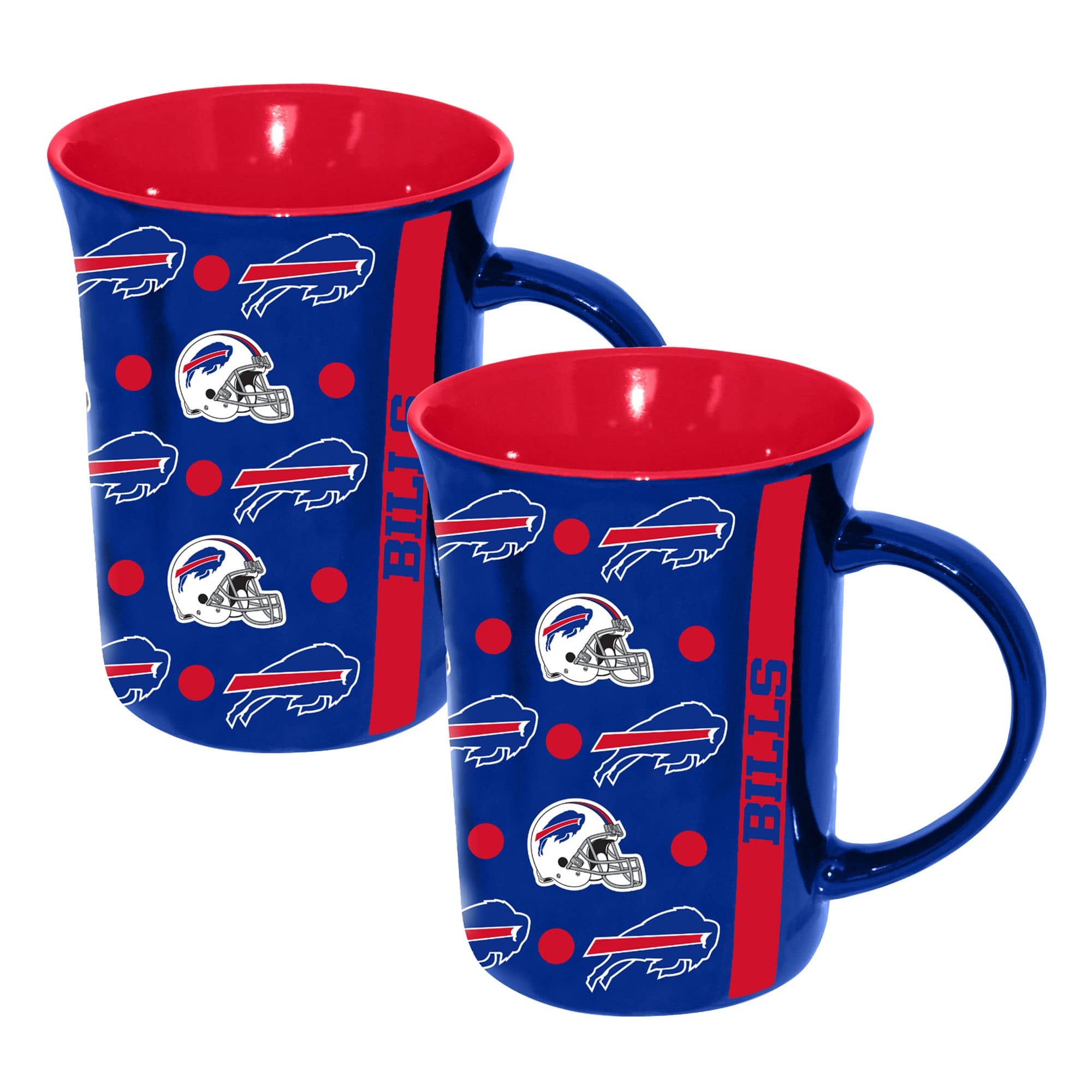 The Memory Company - Buffalo Bills Two-Pack 15oz. Line Up Ceramic Mugs - Multicolor