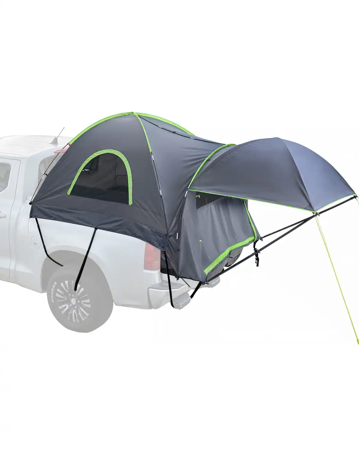 VEVOR - Pickup Truck Tent, Fits 8.0-8.2 ft Truck Tents for Camping, Waterproof PU2000 2-3 Person Sleeping Truck Bed Tent - Gray