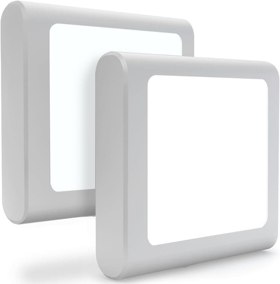ACJPR - LED Night Light 2-Pack, Auto Sensor, Adjustable Brightness, Cool White
