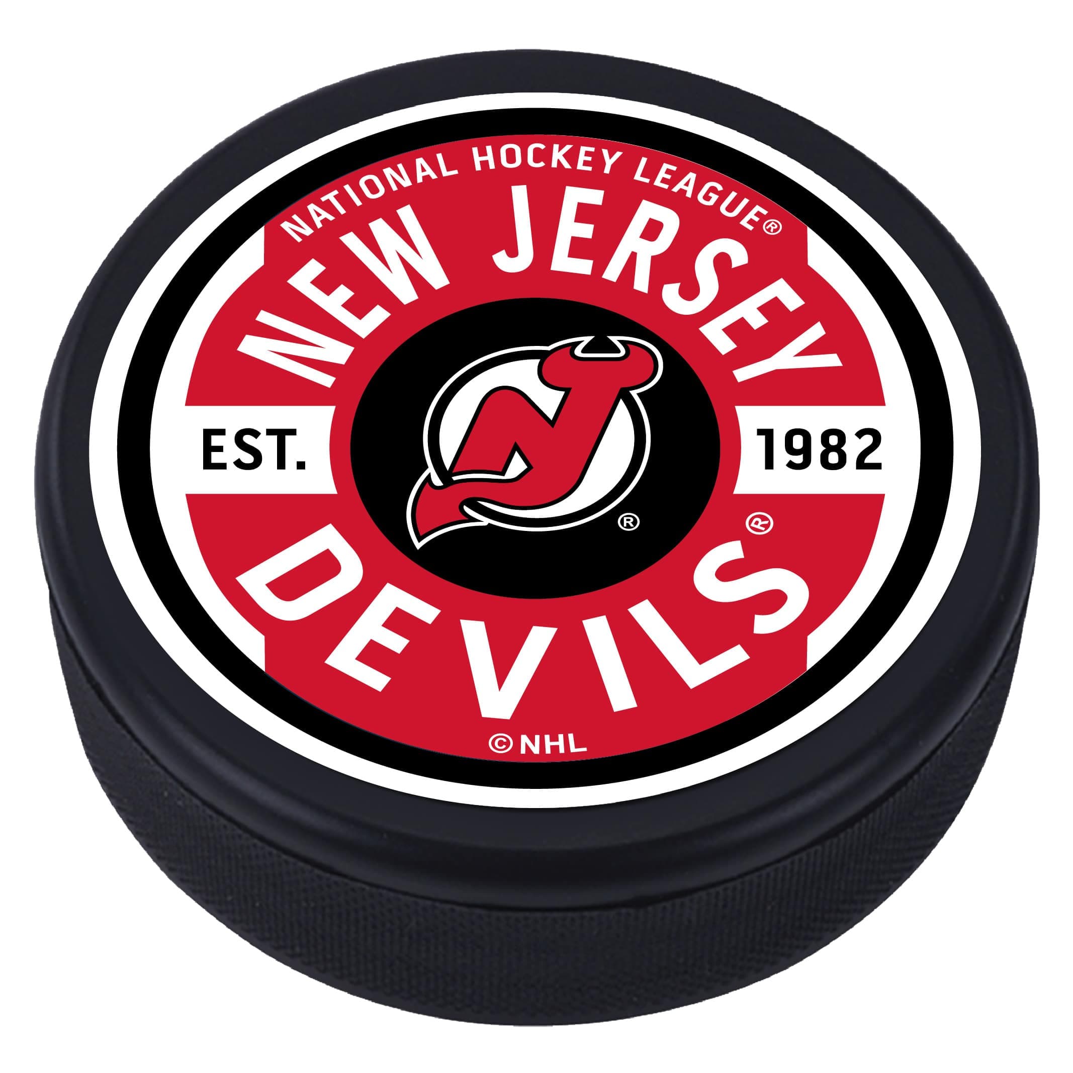 Mustang Drinkware - New Jersey Devils Gear Hockey Puck - Multicolor