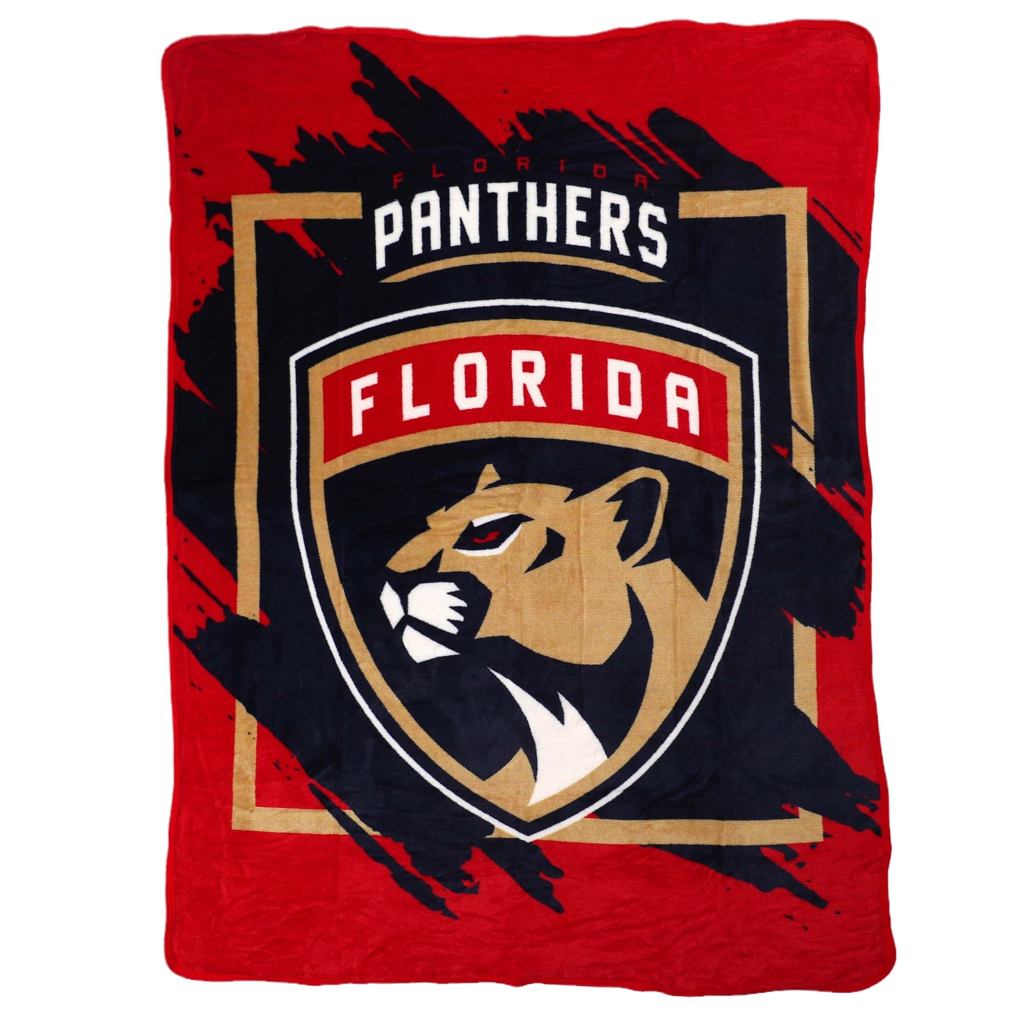 Northwest - Florida Panthers 46" x 60" Dimensional Micro Raschel Plush Throw Blanket - Red
