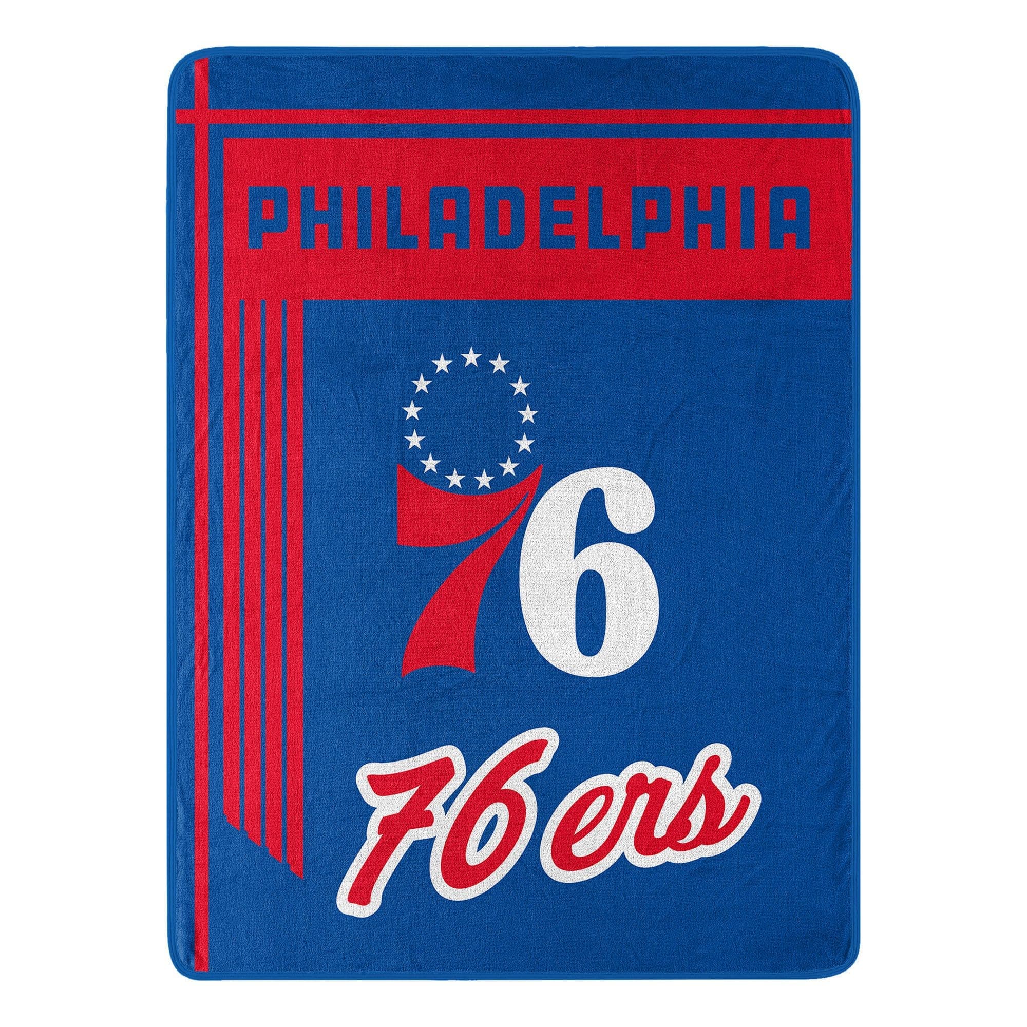 Sweet Home Collection - NBA Philadelphia 76ers 46" x 60" Raschel Throw Blanket - Blue