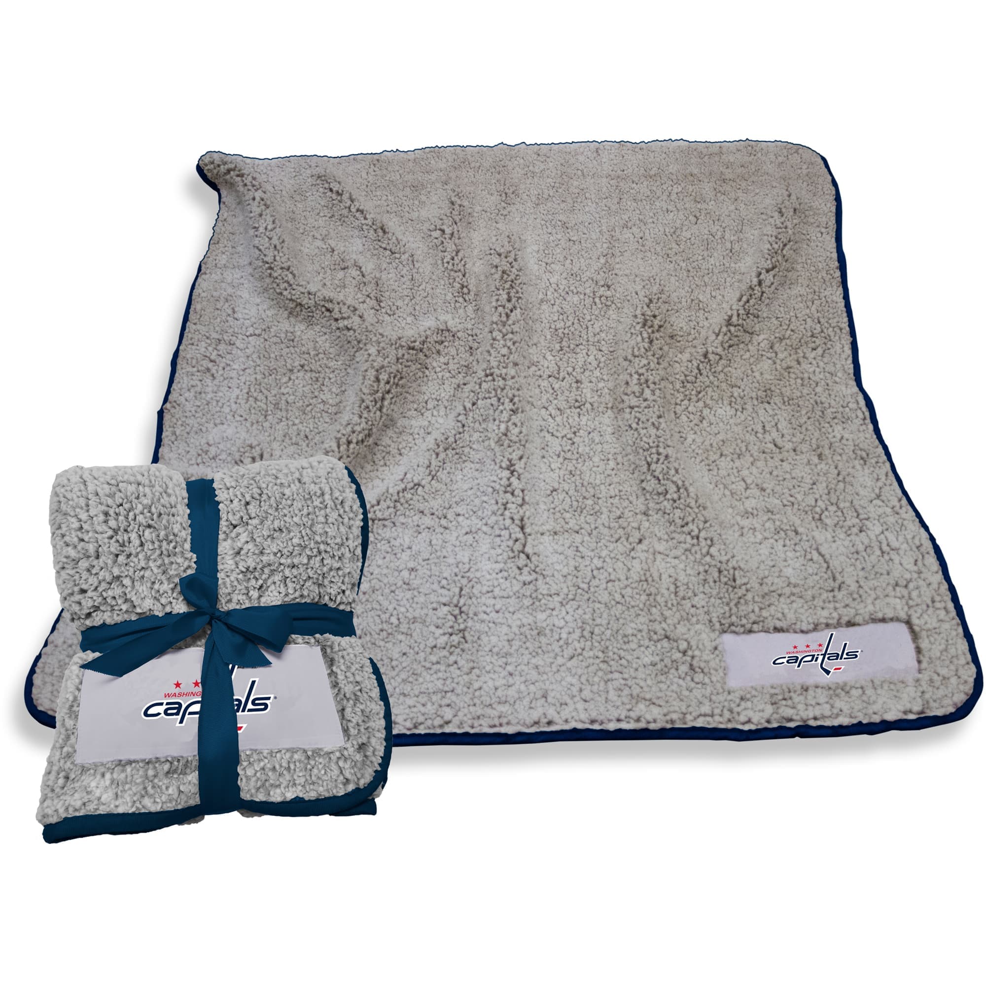 Logo Brands - Washington Capitals 50" x 60" Frosty Fleece Team Blanket - Multicolor