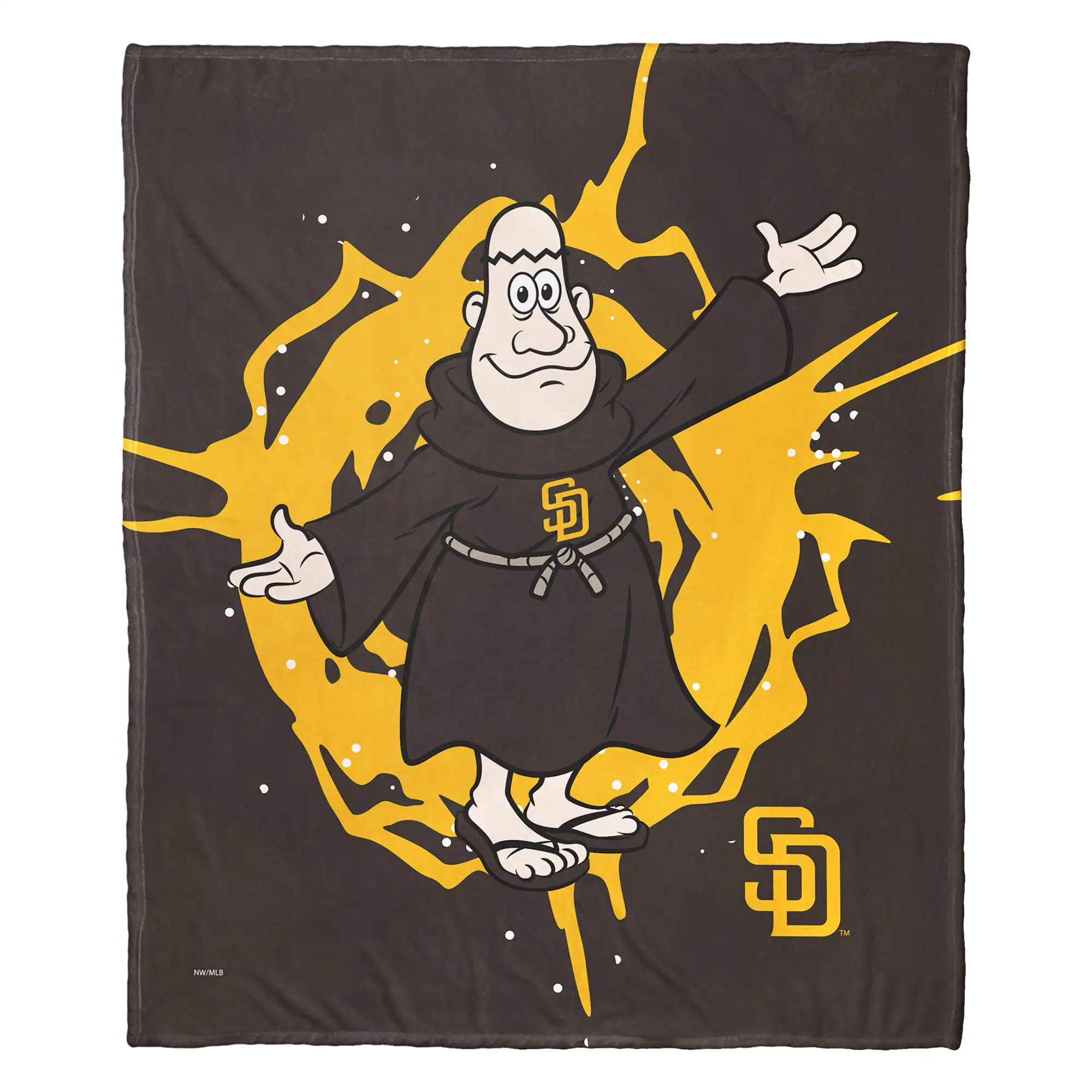 Northwest - San Diego Padres 50" x 60" Mascot Silk Touch Throw Blanket - Multicolor